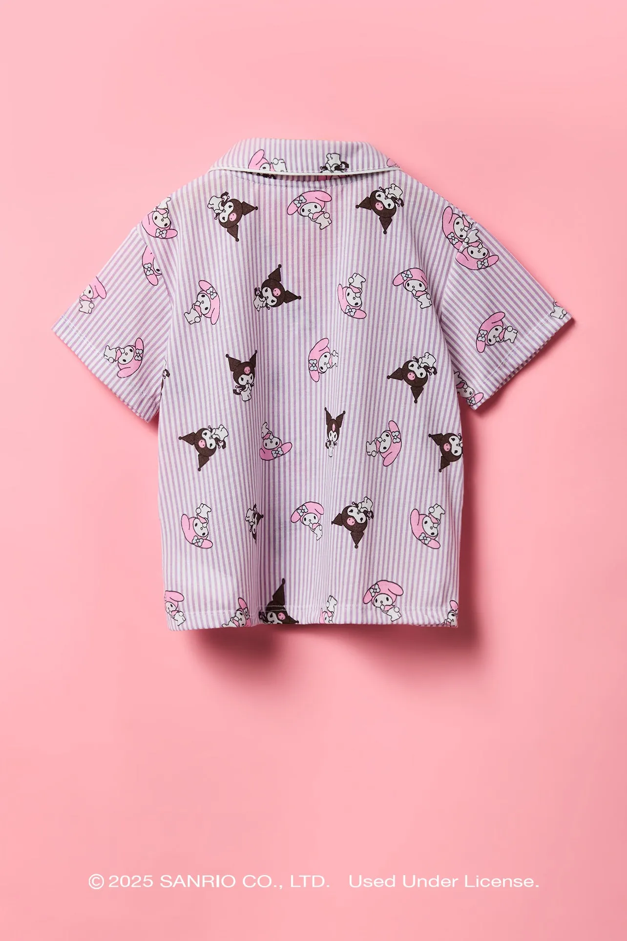 Kuromi™ & My Melody™ Girls Top & Short 2 Piece Pajama Set sold by Urban Planet product image thumbnail 3