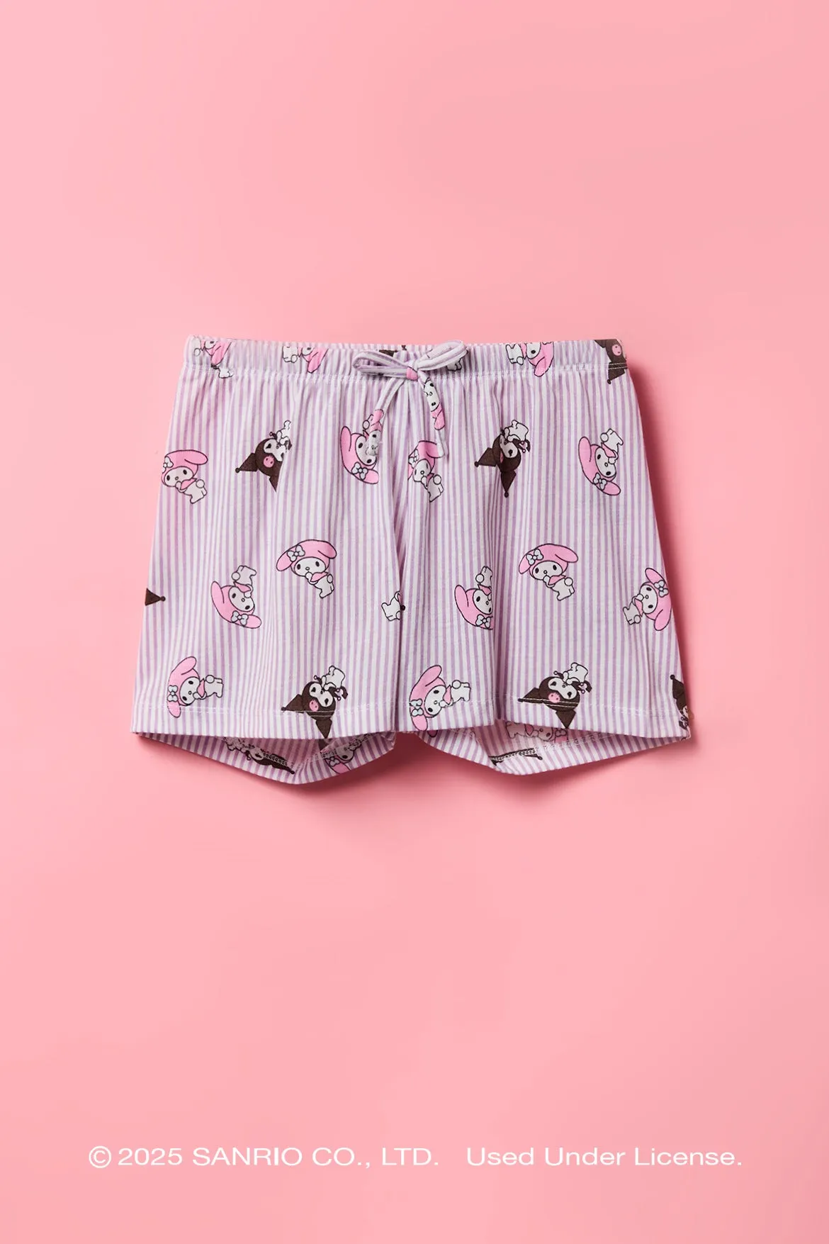 Kuromi™ & My Melody™ Girls Top & Short 2 Piece Pajama Set sold by Urban Planet product image thumbnail 4