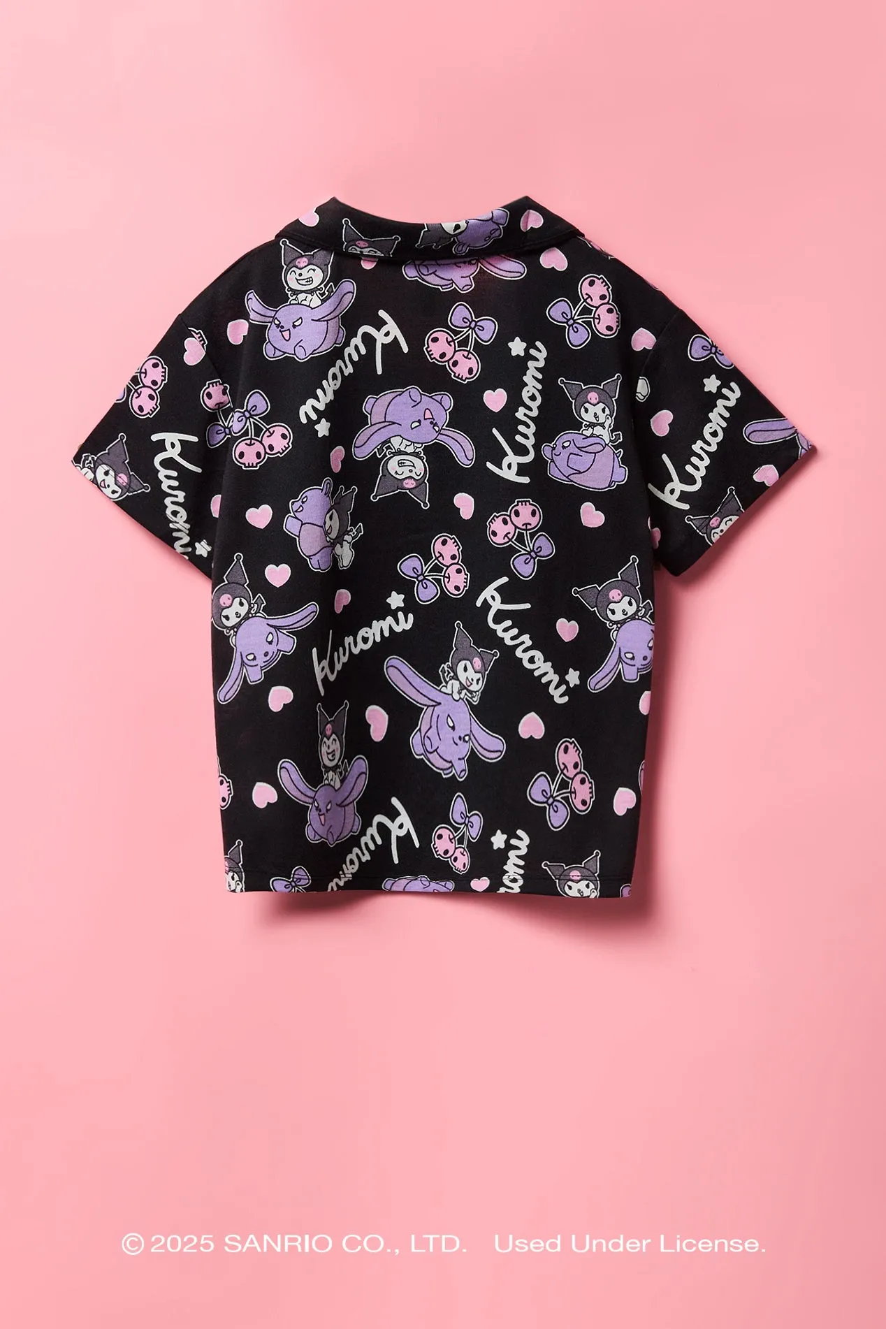 Kuromi™ Girls Top & Short 2 Piece Pajama Set sold by Urban Planet product image thumbnail 3
