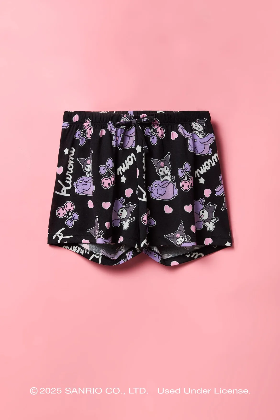 Kuromi™ Girls Top & Short 2 Piece Pajama Set sold by Urban Planet product image thumbnail 4