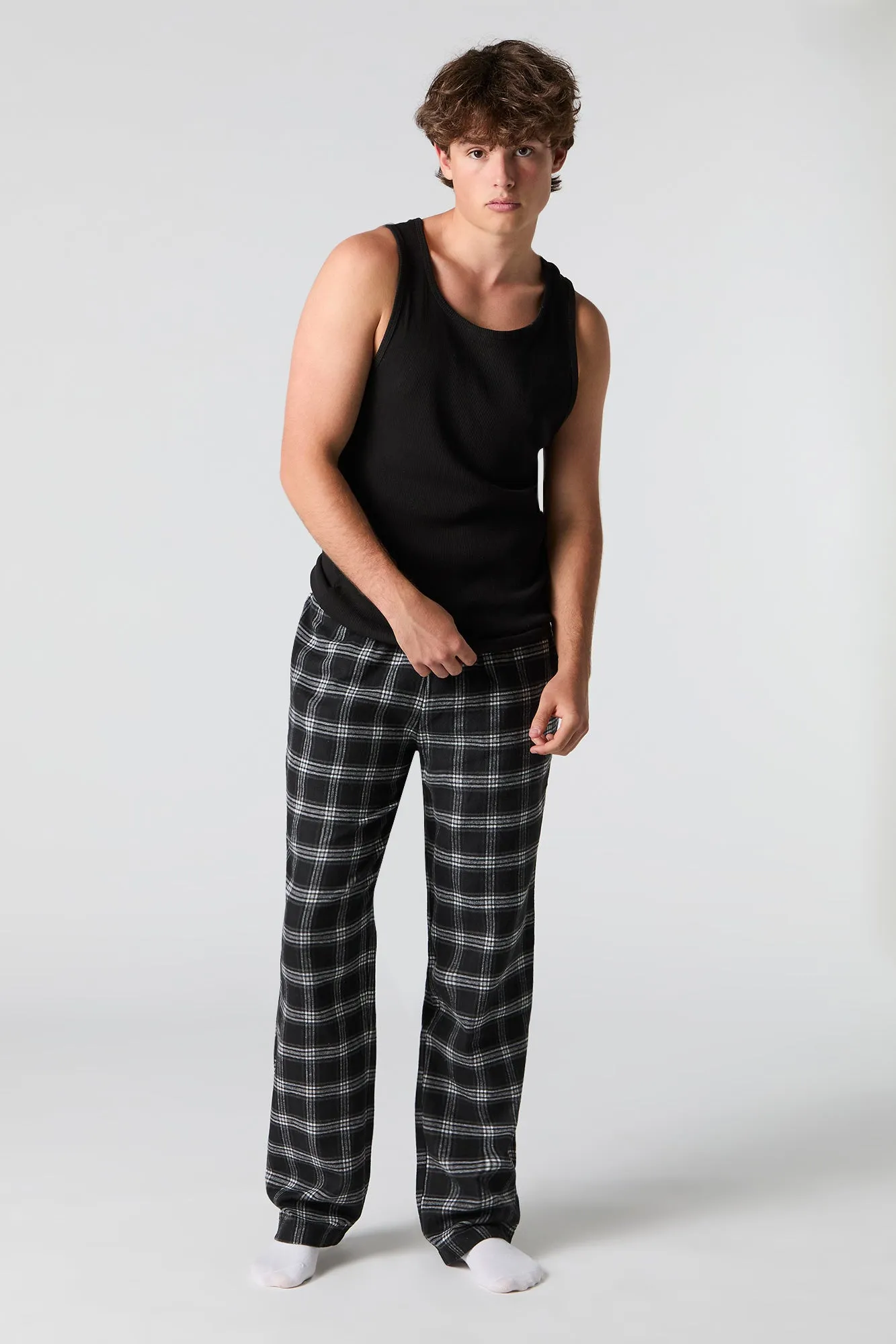 Plaid Flannel Pajama Pant sold by Urban Planet product image thumbnail 5