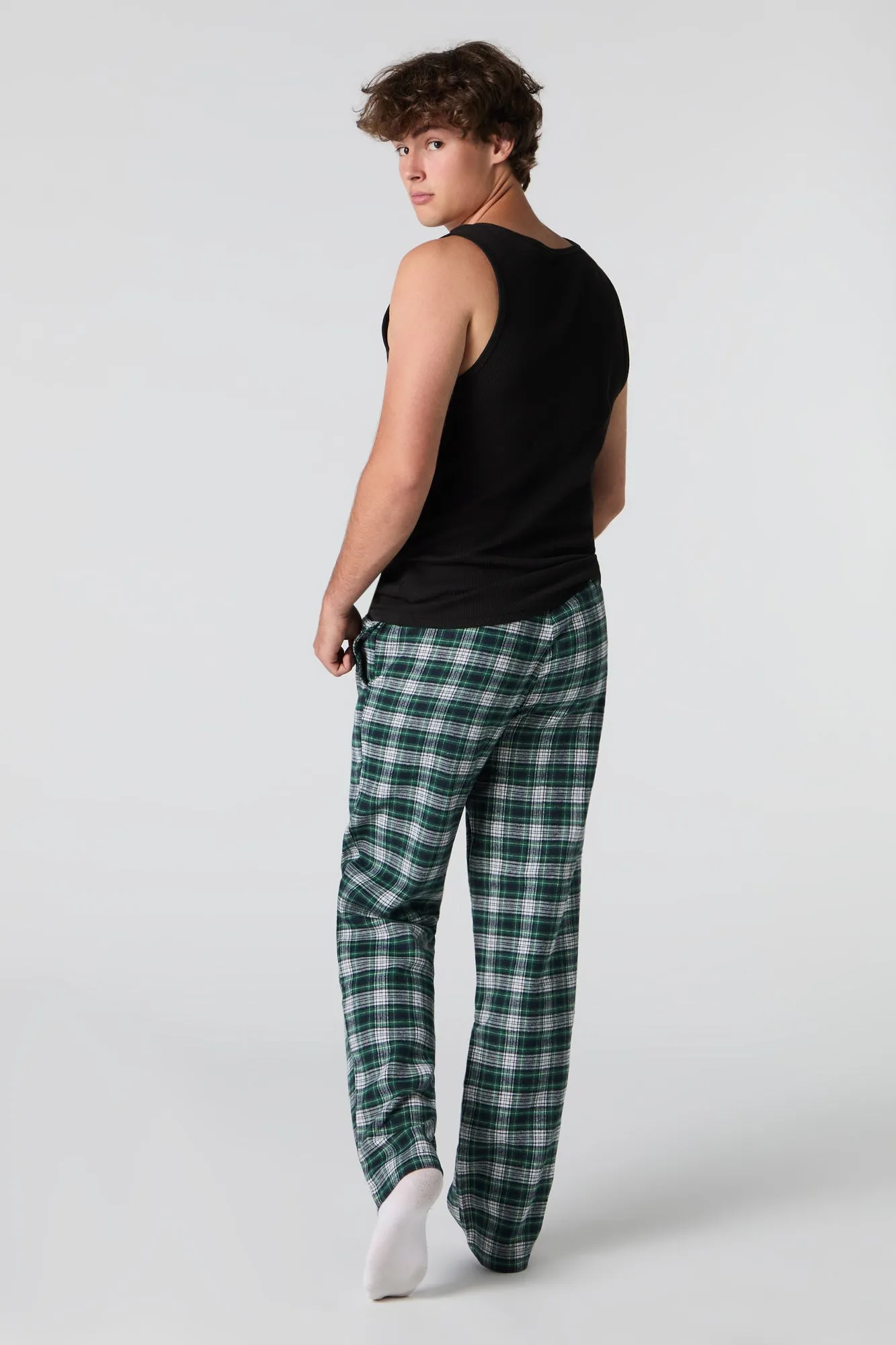 Plaid Flannel Pajama Pant sold by Urban Planet product image thumbnail 3