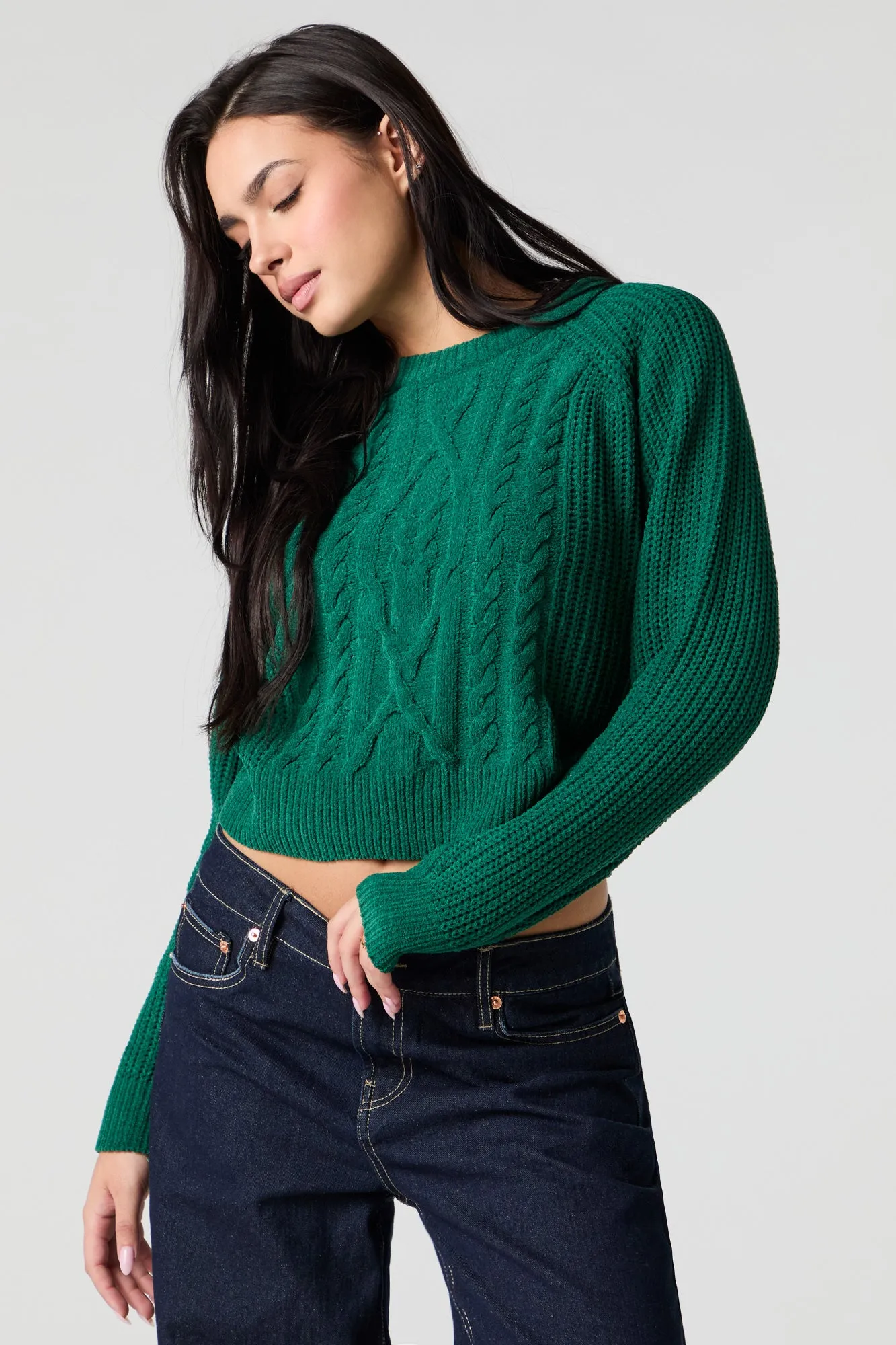 Cable Knit Sweater sold by Urban Planet product image thumbnail 5