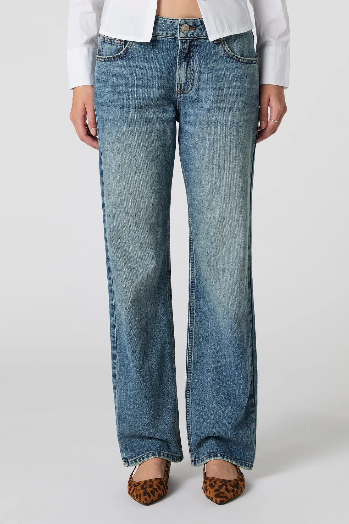 Low Rise Straight Vintage Dark Jean sold by Urban Planet product image thumbnail 2