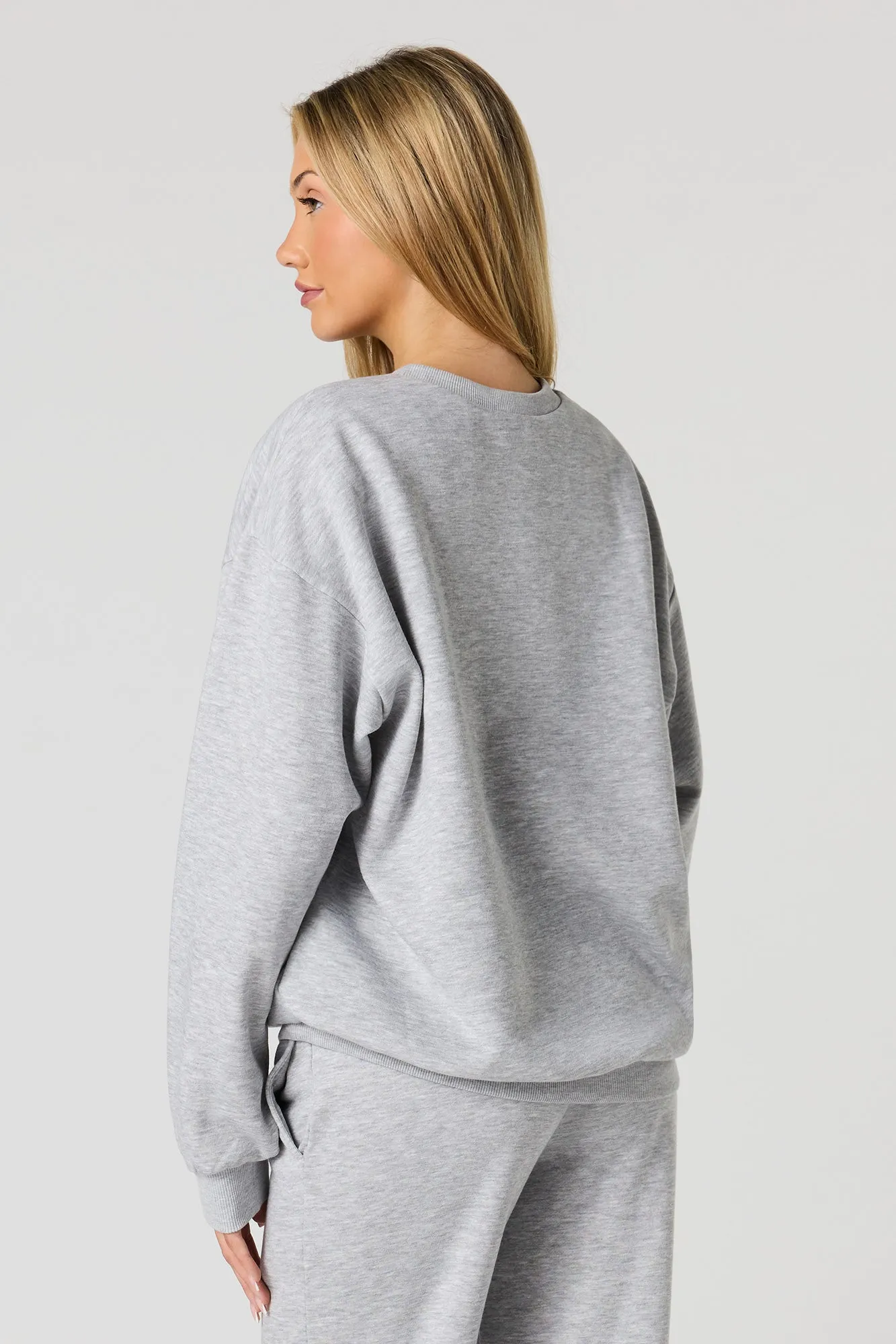 Fleece Crewneck Sweatshirt sold by Urban Planet product image thumbnail 2