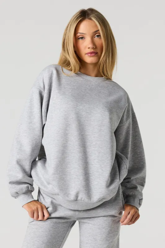 Fleece Crewneck Sweatshirt sold by Urban Planet