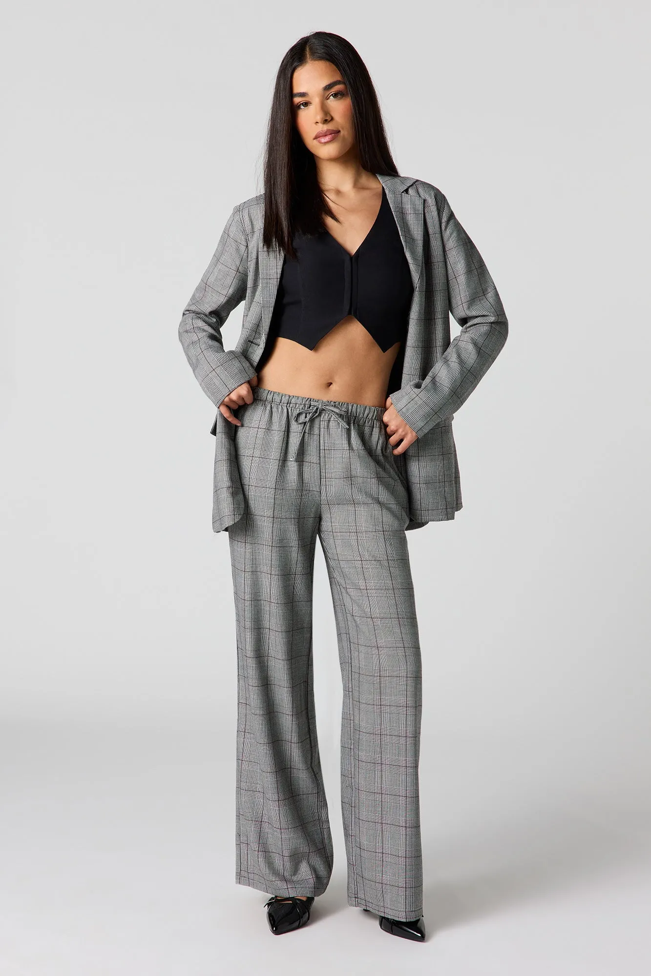 Drawstring Wide Leg Dress Pant sold by Urban Planet