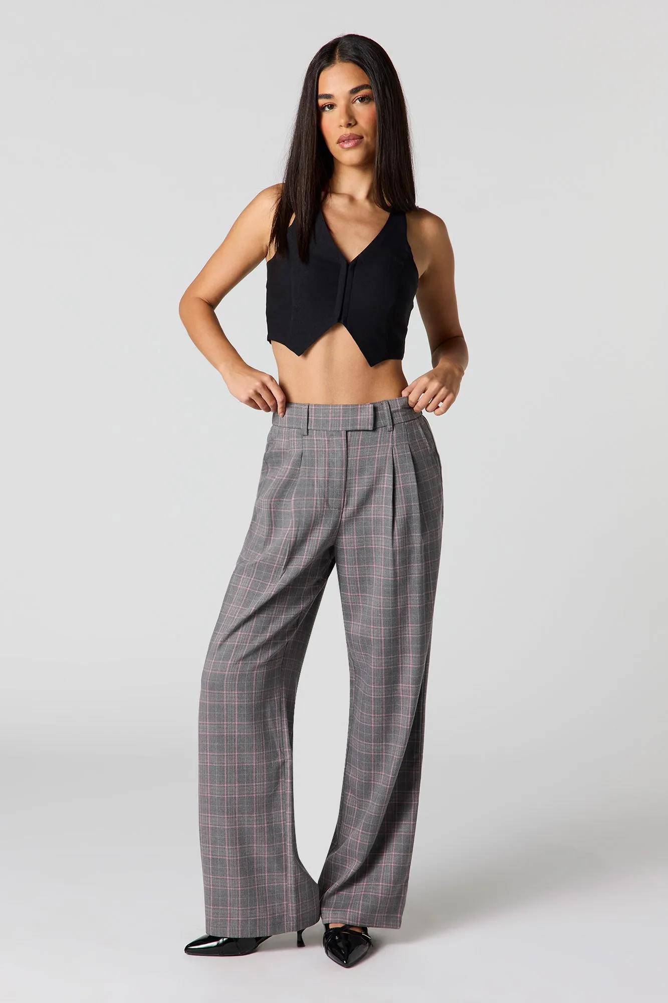 Pleated Wide Leg Dress Pant sold by Urban Planet