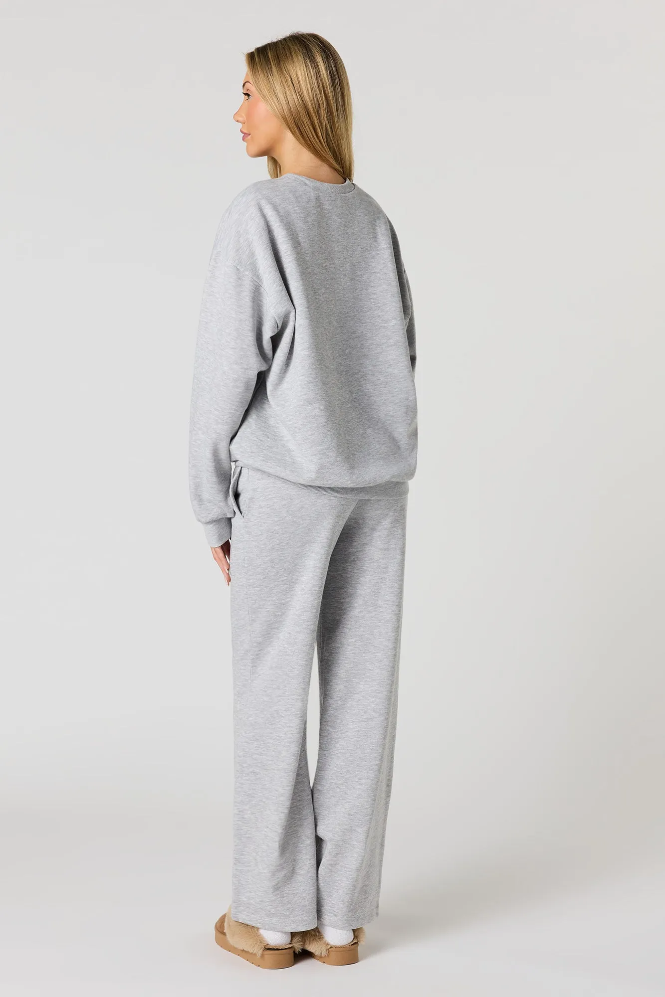 Fleece Straight Leg Jogger sold by Urban Planet product image thumbnail 3