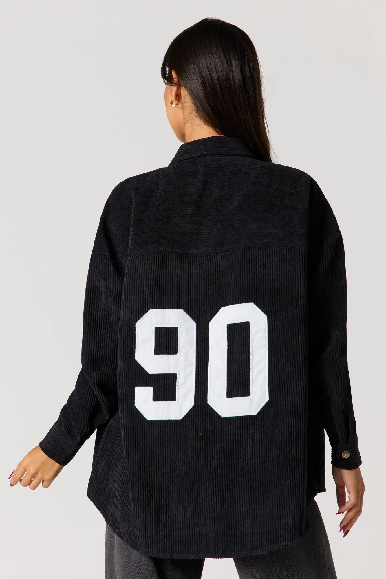 Corduroy Button-Up Collared Top sold by Urban Planet product image thumbnail 5