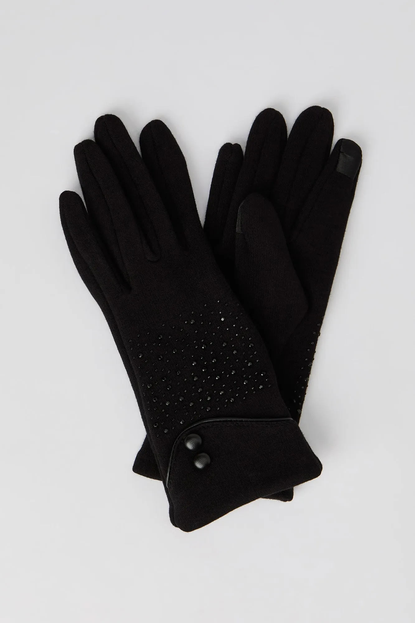 Rhinestone Touch Screen Gloves sold by Urban Planet