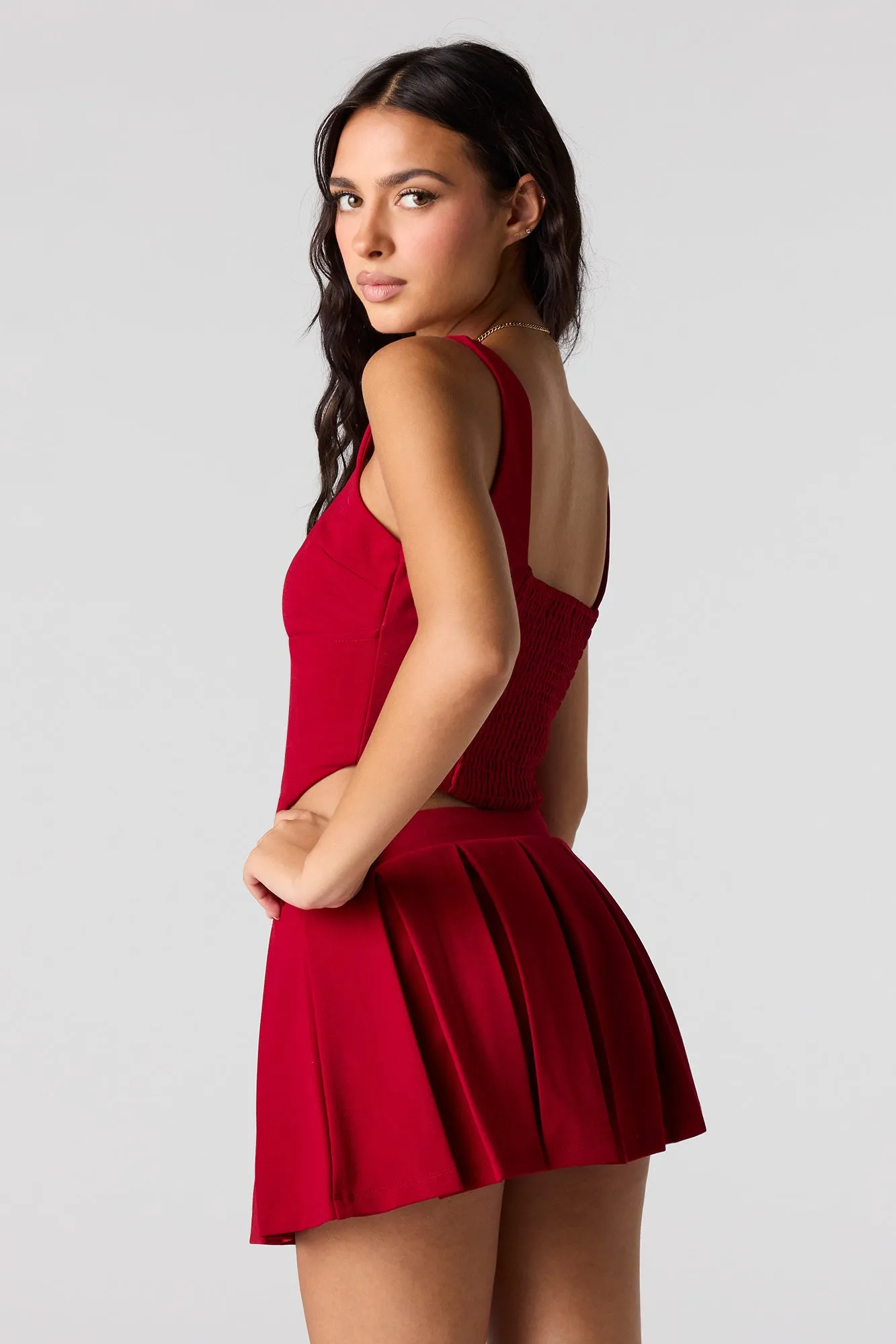 Pleated Mini Skort sold by Urban Planet product image thumbnail 2