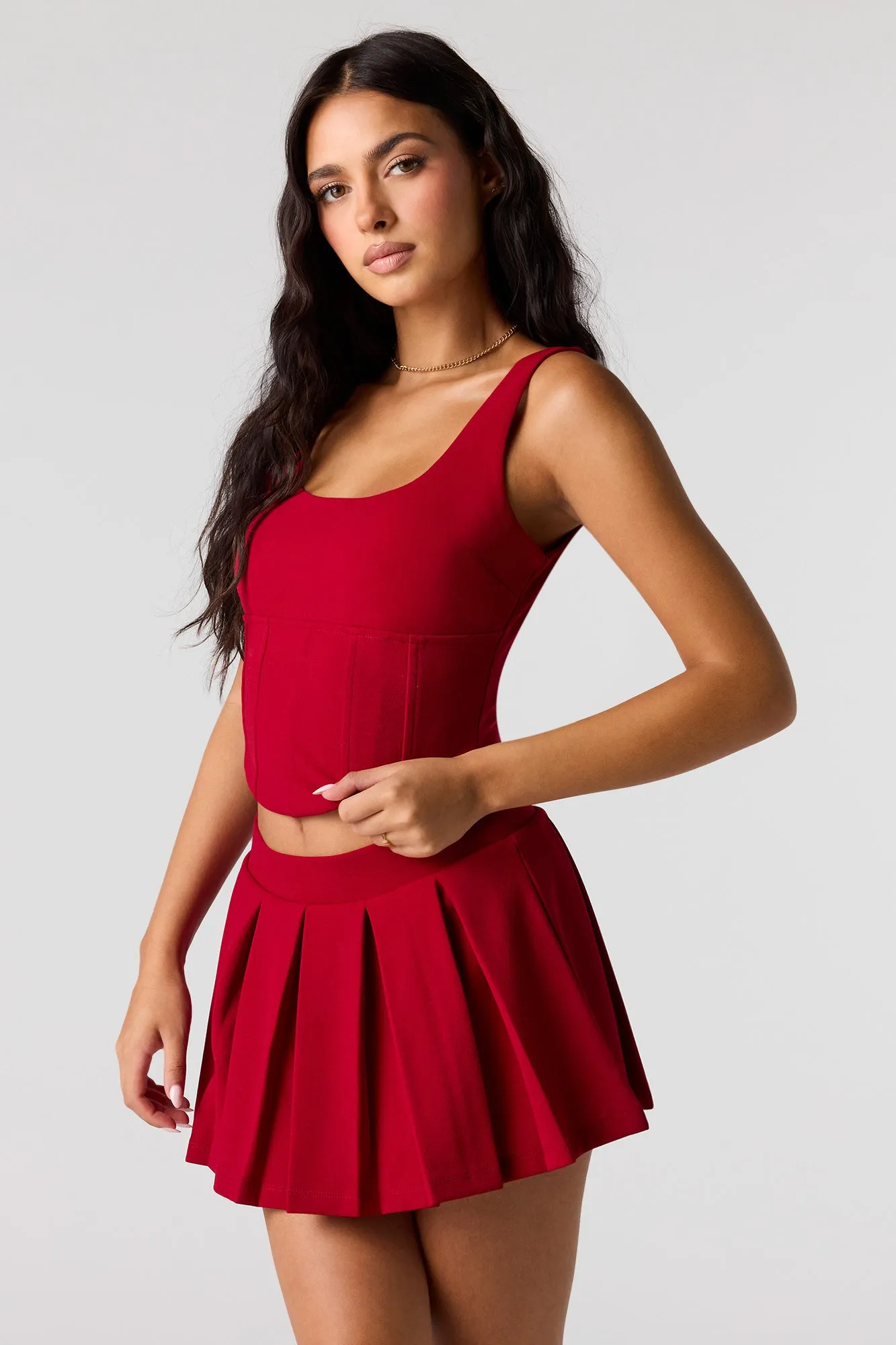 Pleated Mini Skort sold by Urban Planet product image thumbnail 4