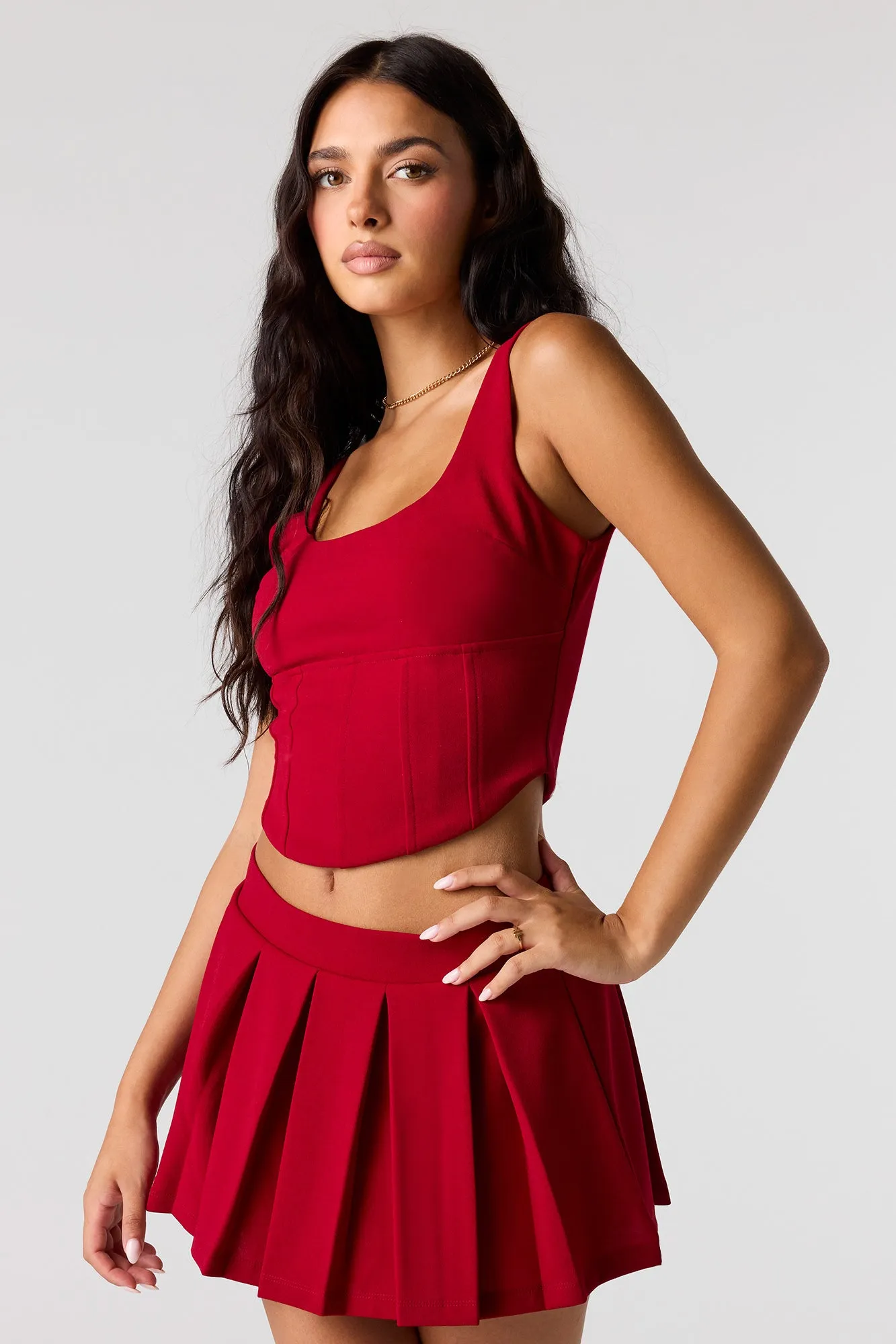 Cropped Corset Tank sold by Urban Planet product image thumbnail 4