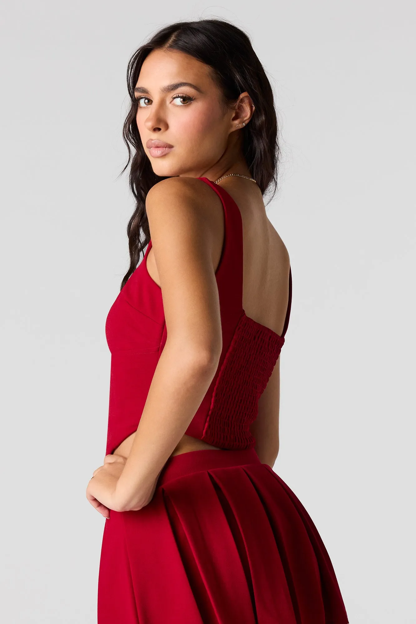 Cropped Corset Tank sold by Urban Planet product image thumbnail 2