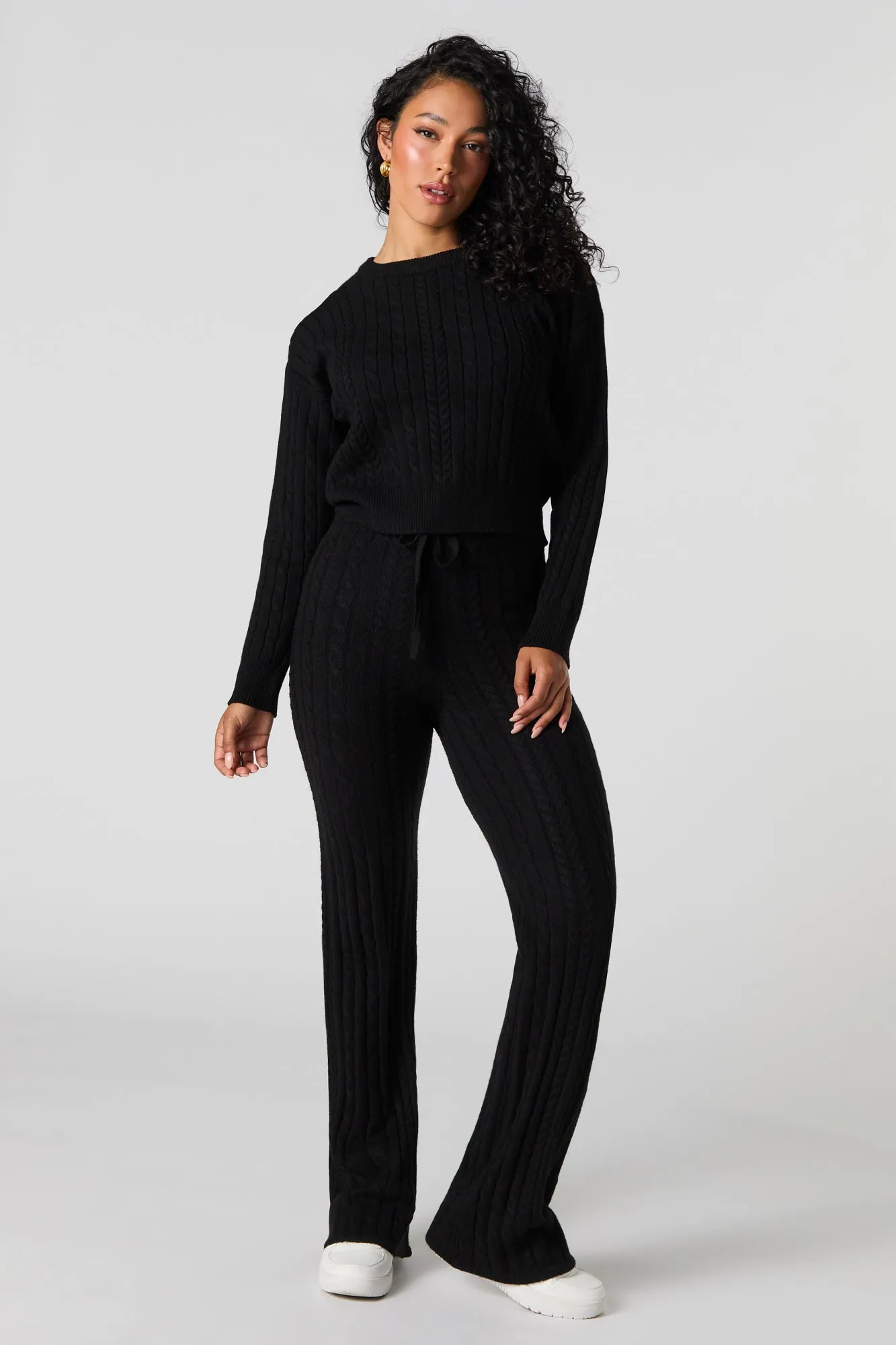 Cable Knit Wide Leg Pant sold by Urban Planet product image thumbnail 4