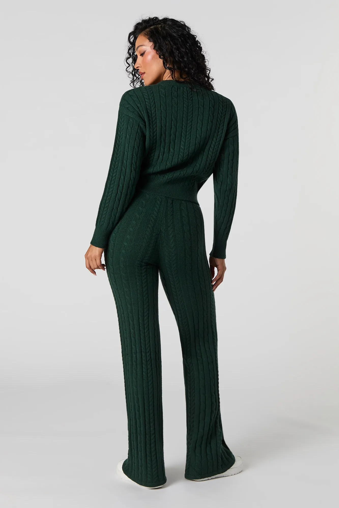 Cable Knit Wide Leg Pant sold by Urban Planet product image thumbnail 3