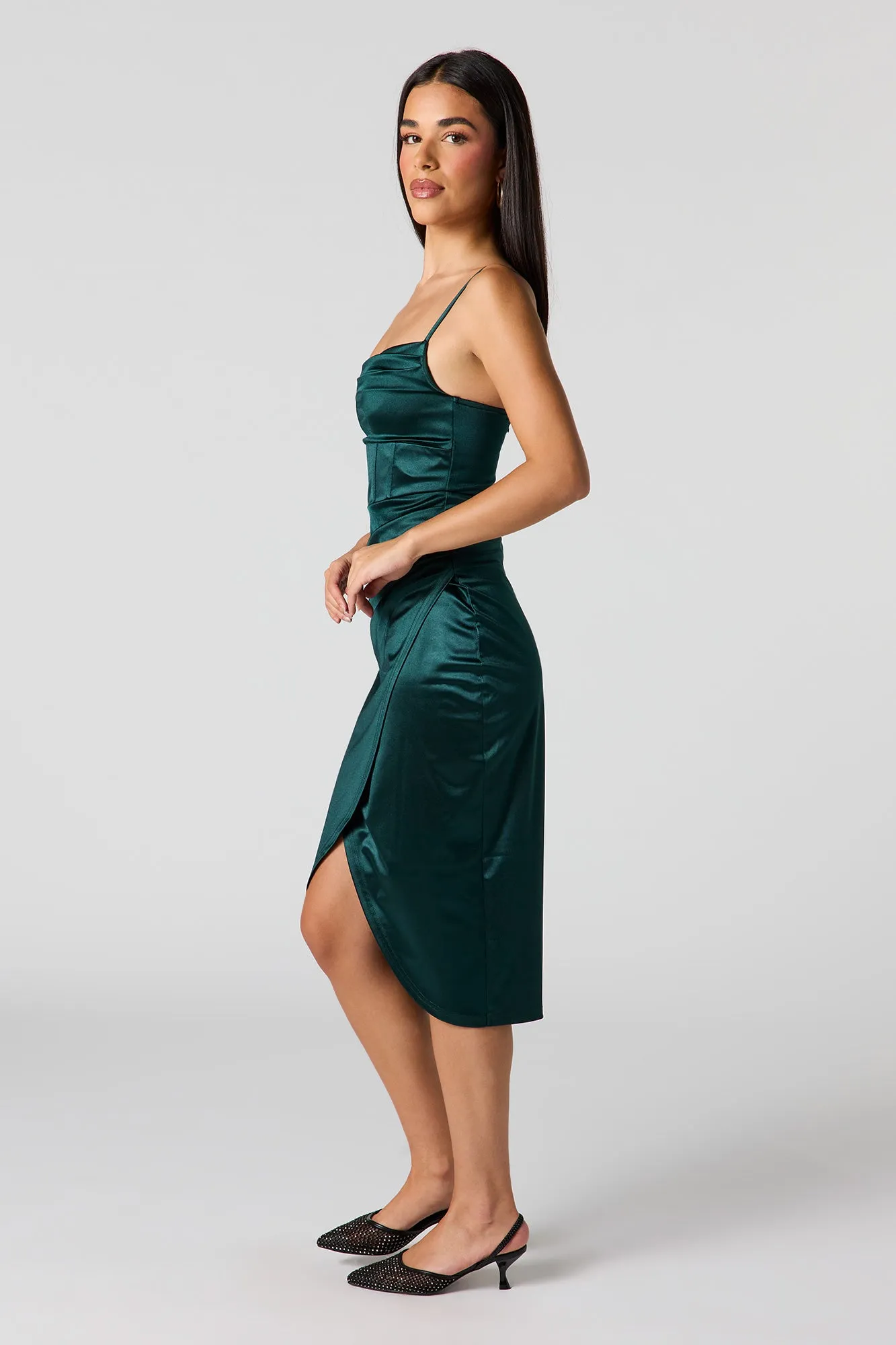 Satin Corset Midi Dress sold by Urban Planet product image thumbnail 2