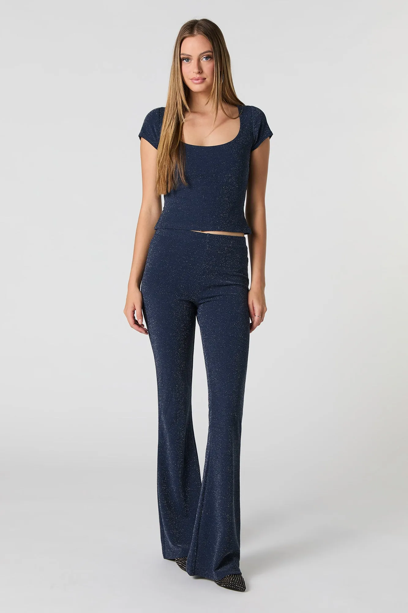 Sparkle Flare Pant sold by Urban Planet