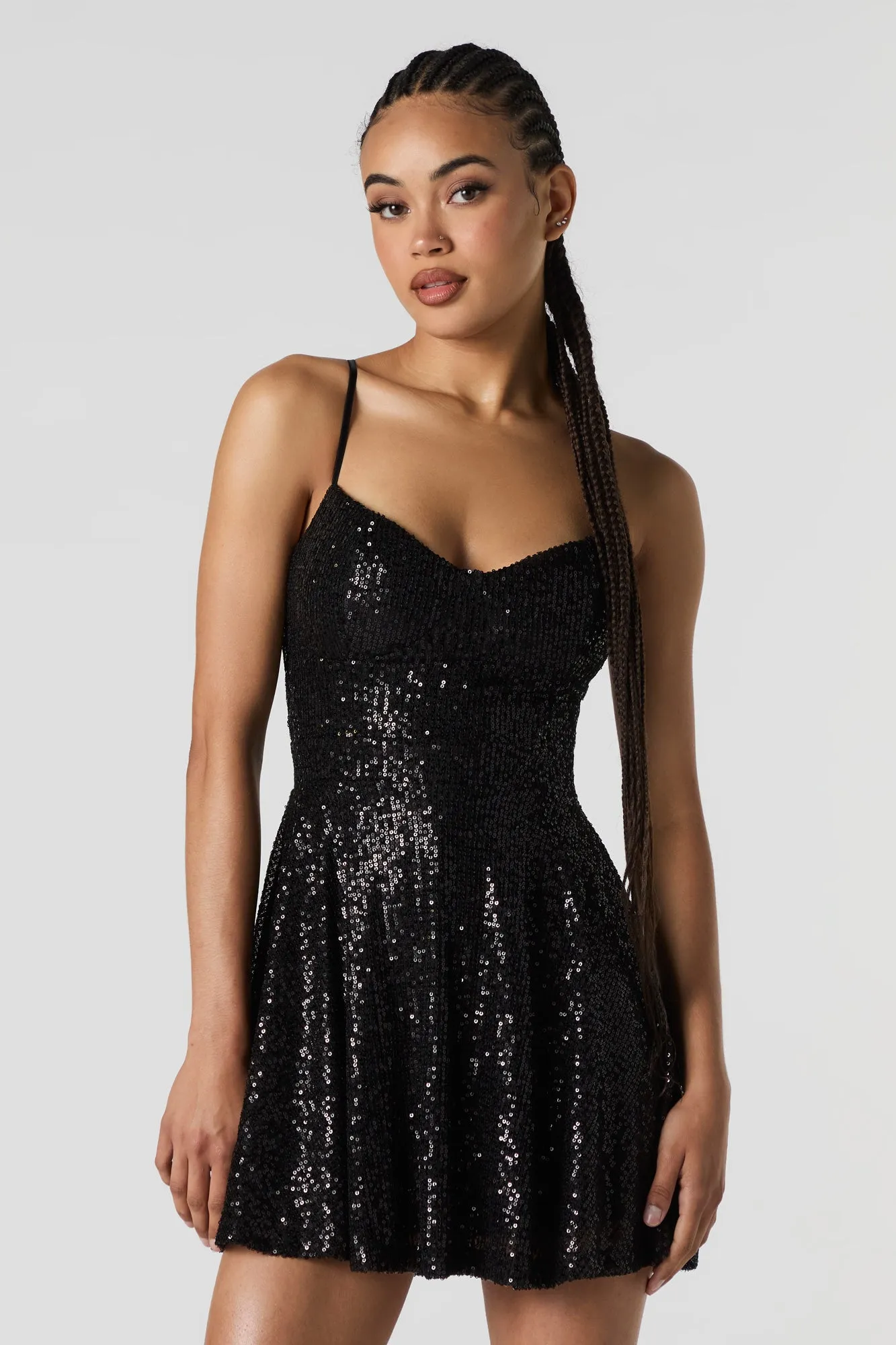 Sequin Bustier Mini Dress sold by Urban Planet product image thumbnail 5