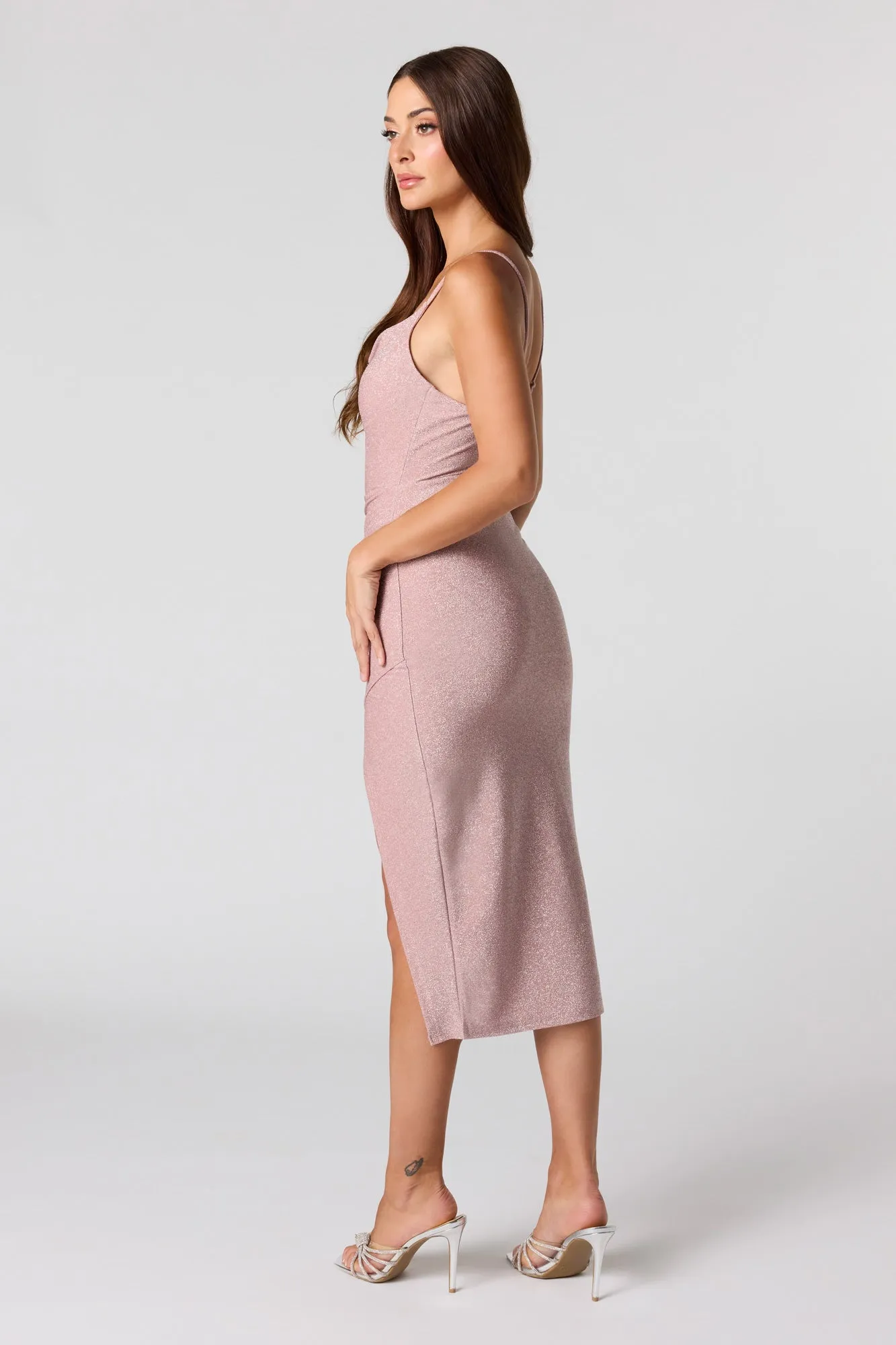Sparkle Slit Midi Dress sold by Urban Planet product image thumbnail 3