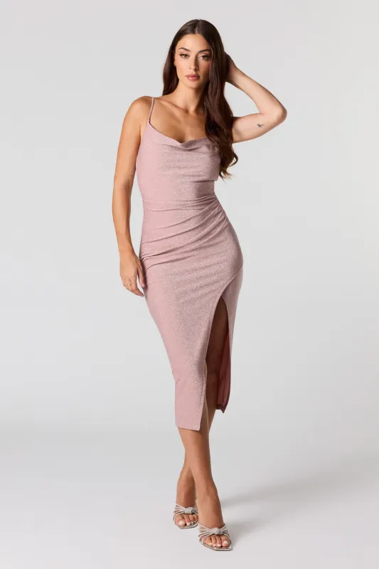 Sparkle Slit Midi Dress made by Urban Planet