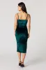 Velvet Slit Midi Dress sold by Urban Planet