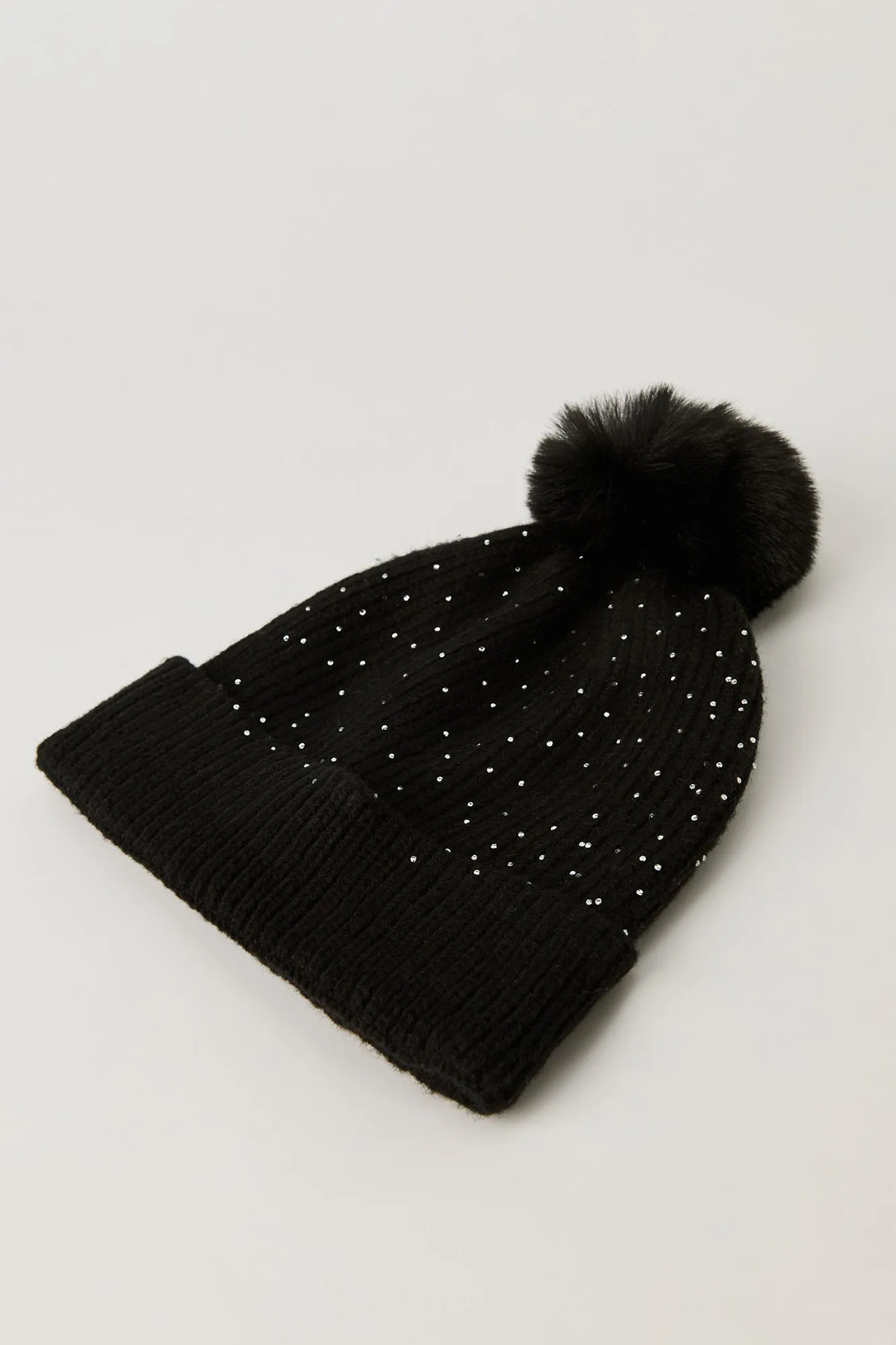 Rhinestone Beanie & Gloves Set (3 Pcs) sold by Urban Planet product image thumbnail 5