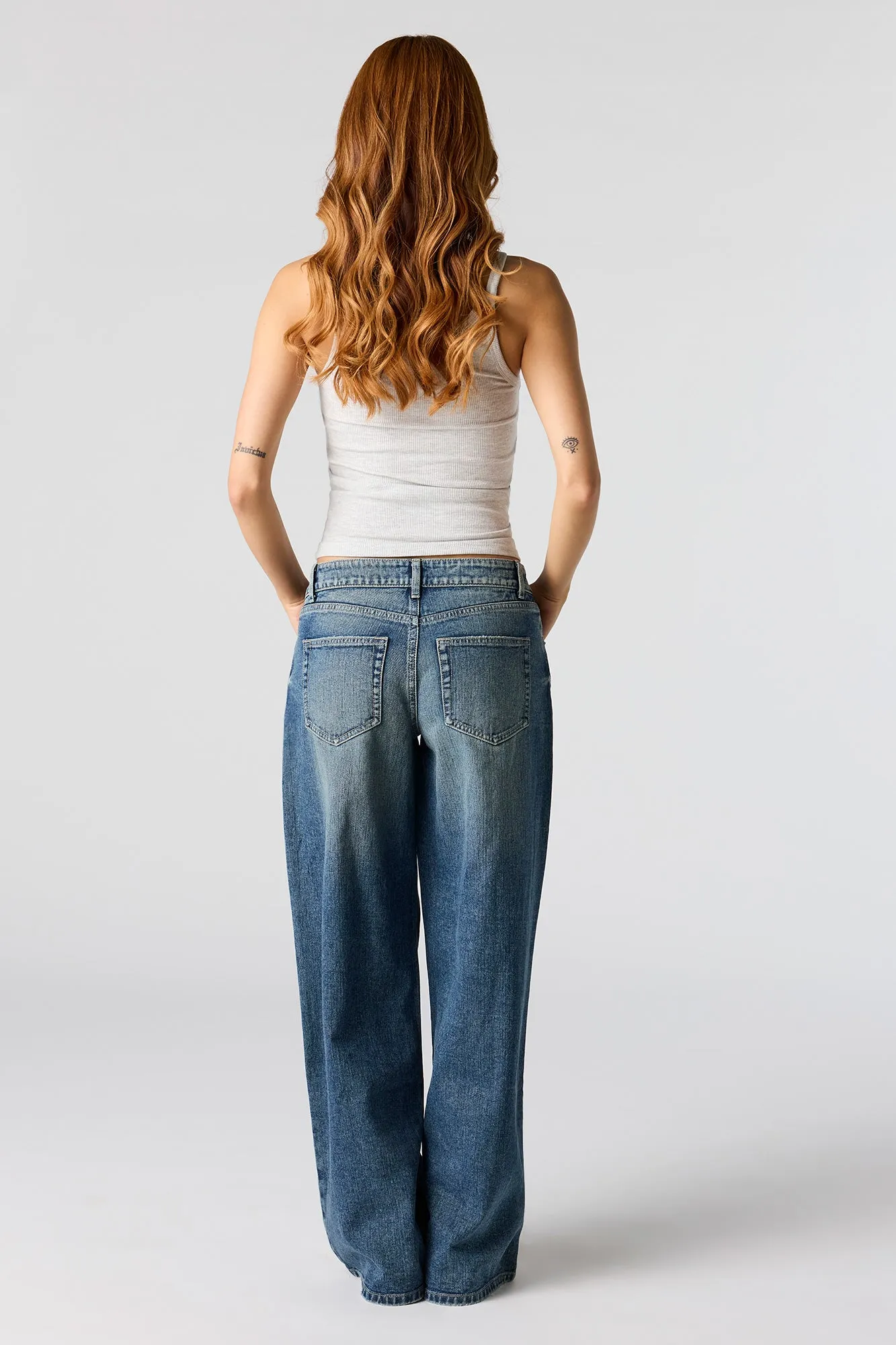Low Rise Baggy Vintage Dark Jean sold by Urban Planet product image thumbnail 3