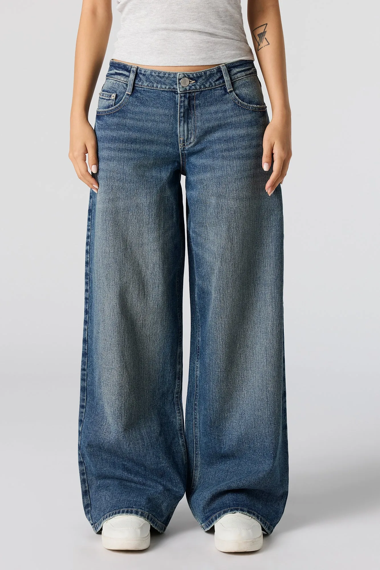 Low Rise Baggy Vintage Dark Jean sold by Urban Planet product image thumbnail 2