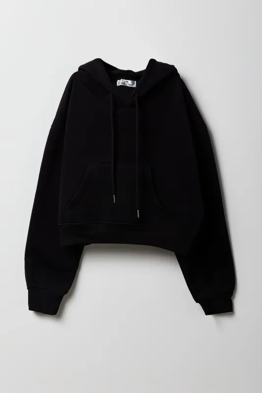 Fleece Cropped Hoodie sold by Urban Planet
