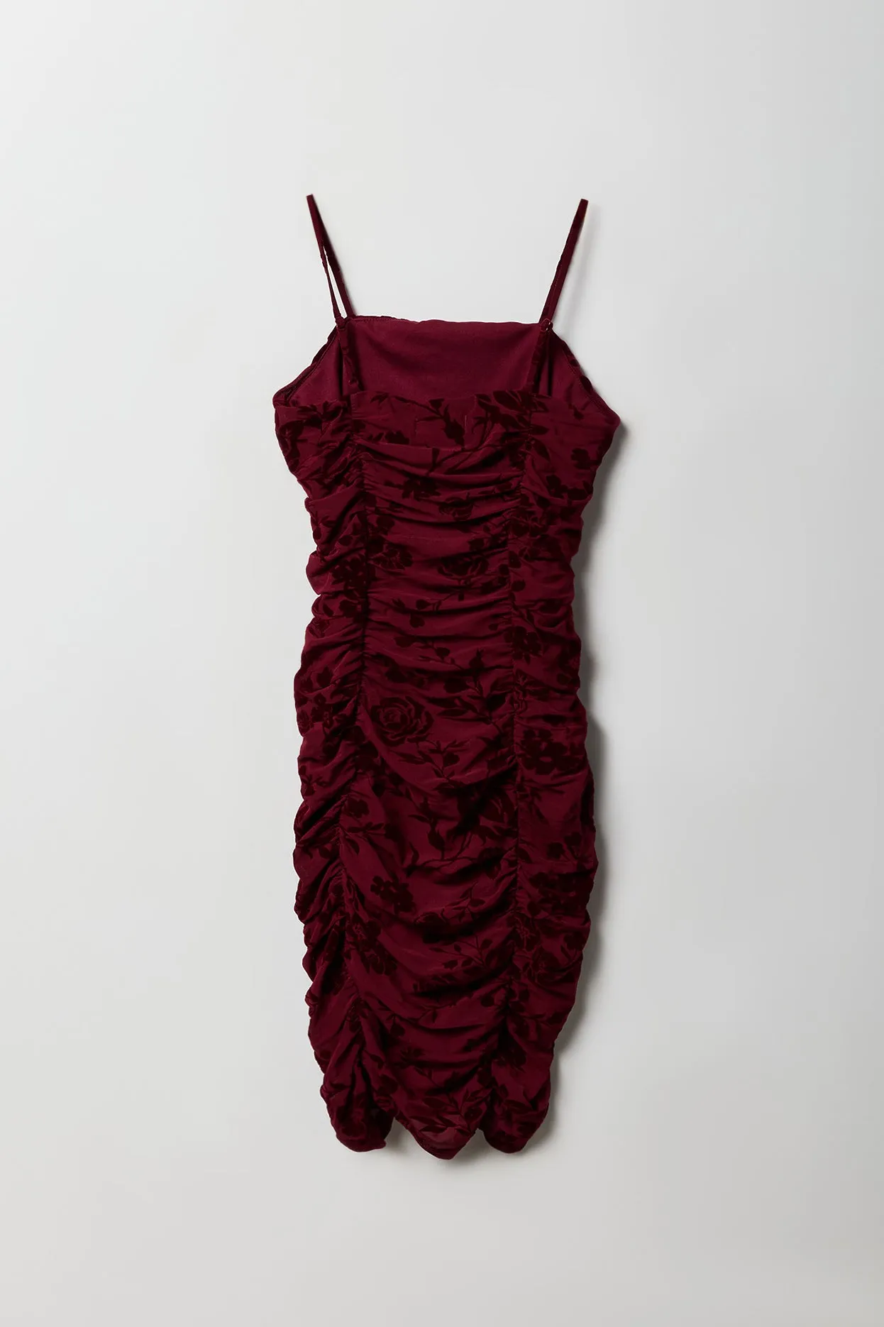 Girls Floral Mesh Ruched Dress sold by Urban Planet product image thumbnail 2