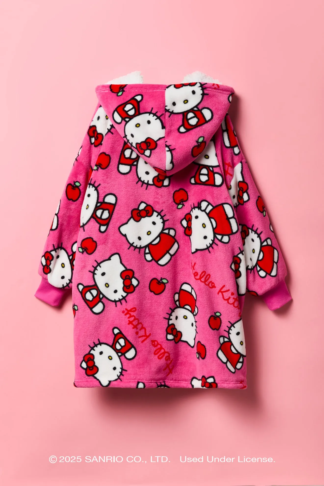Hello Kitty® Girls Oversized Plush Blanket Hoodie sold by Urban Planet product image thumbnail 2