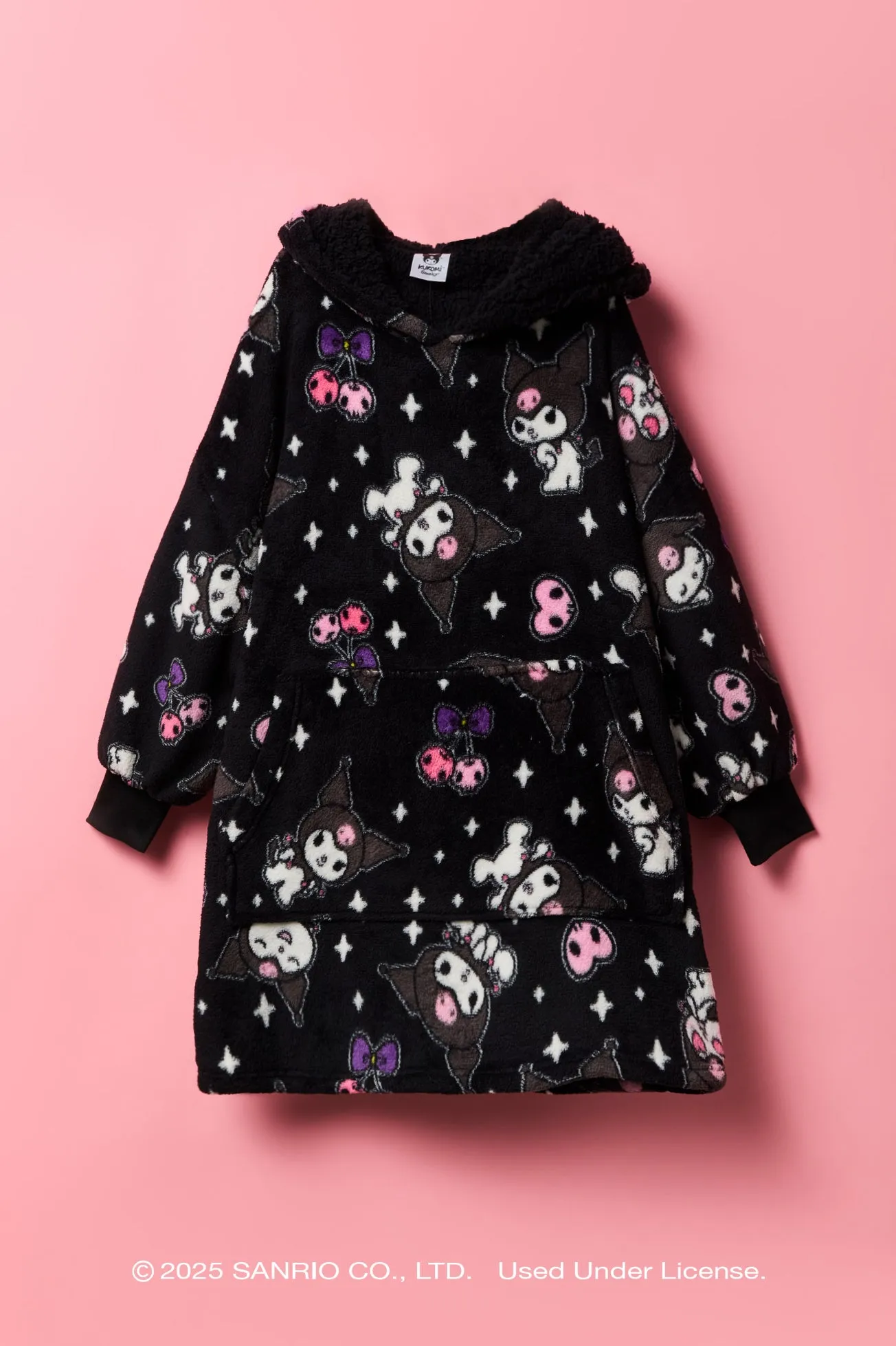 Kuromi™ Girls Oversized Plush Blanket Hoodie sold by Urban Planet