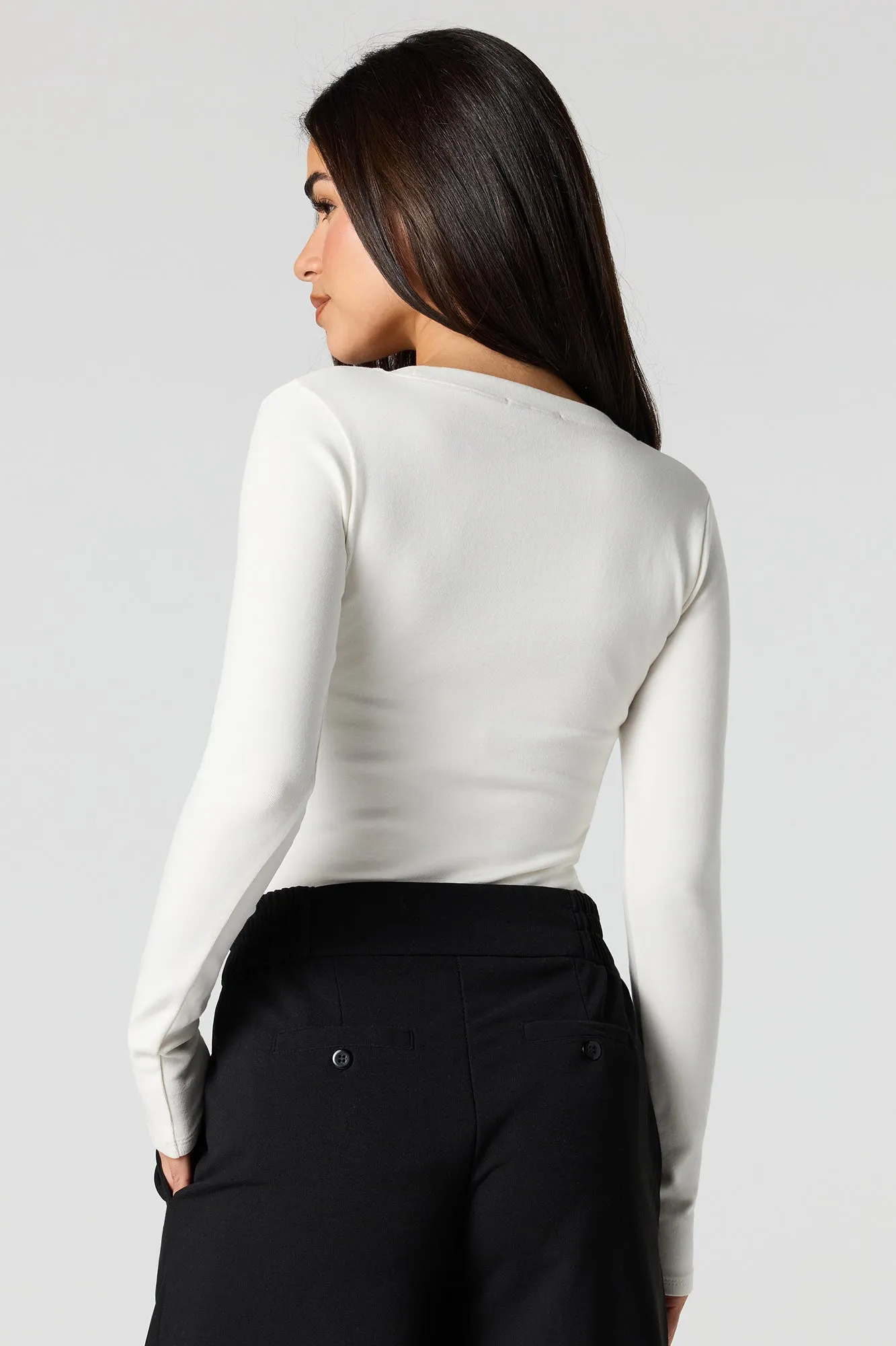 Scoop Neck Long Sleeve Bodysuit sold by Urban Planet product image thumbnail 2