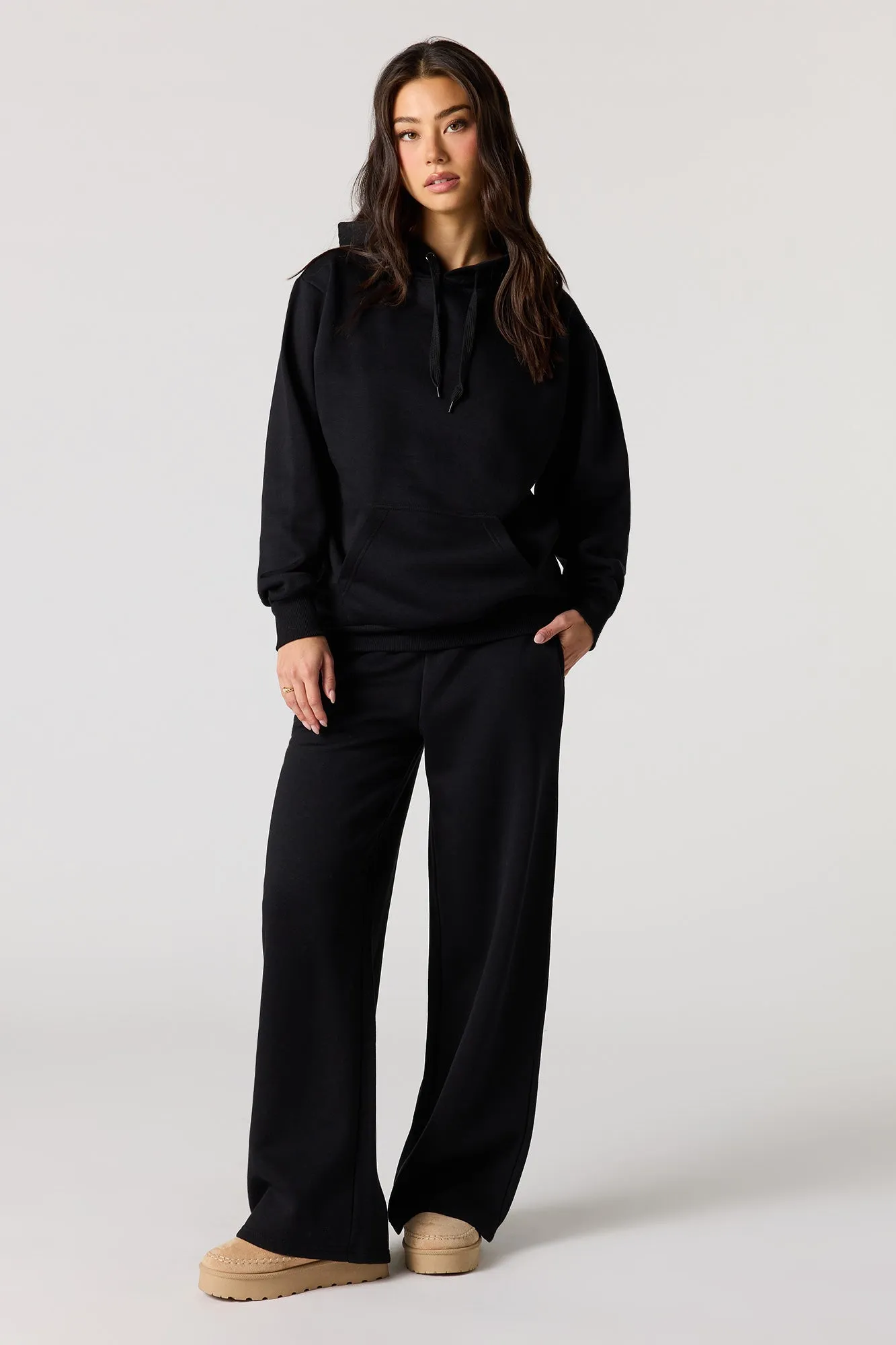 Wide Leg Fleece Sweatpant sold by Urban Planet product image thumbnail 4