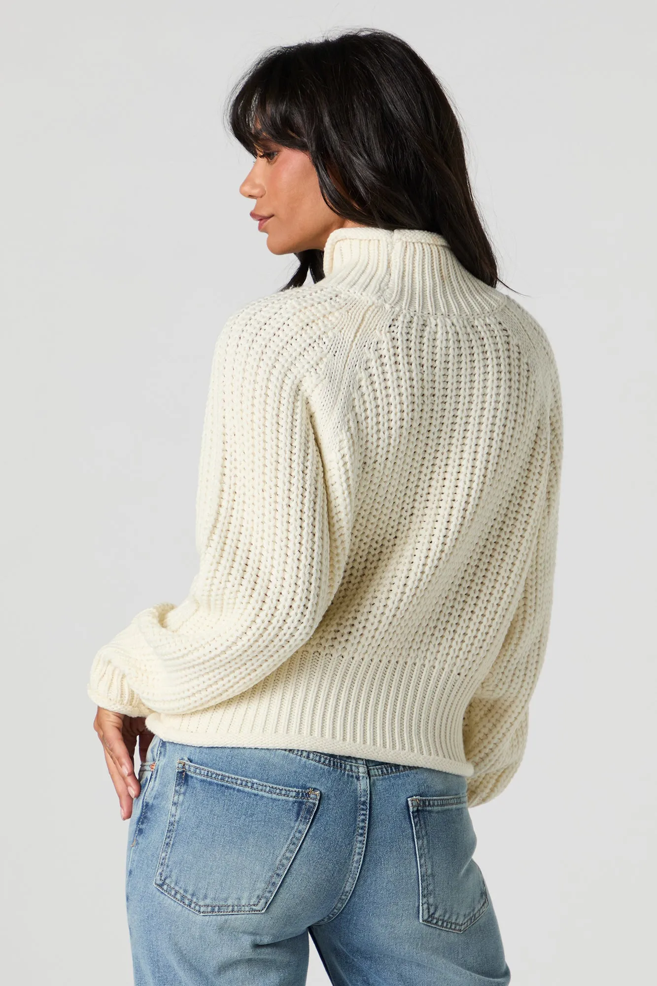 Chunky Knit Turtleneck Sweater sold by Urban Planet product image thumbnail 2