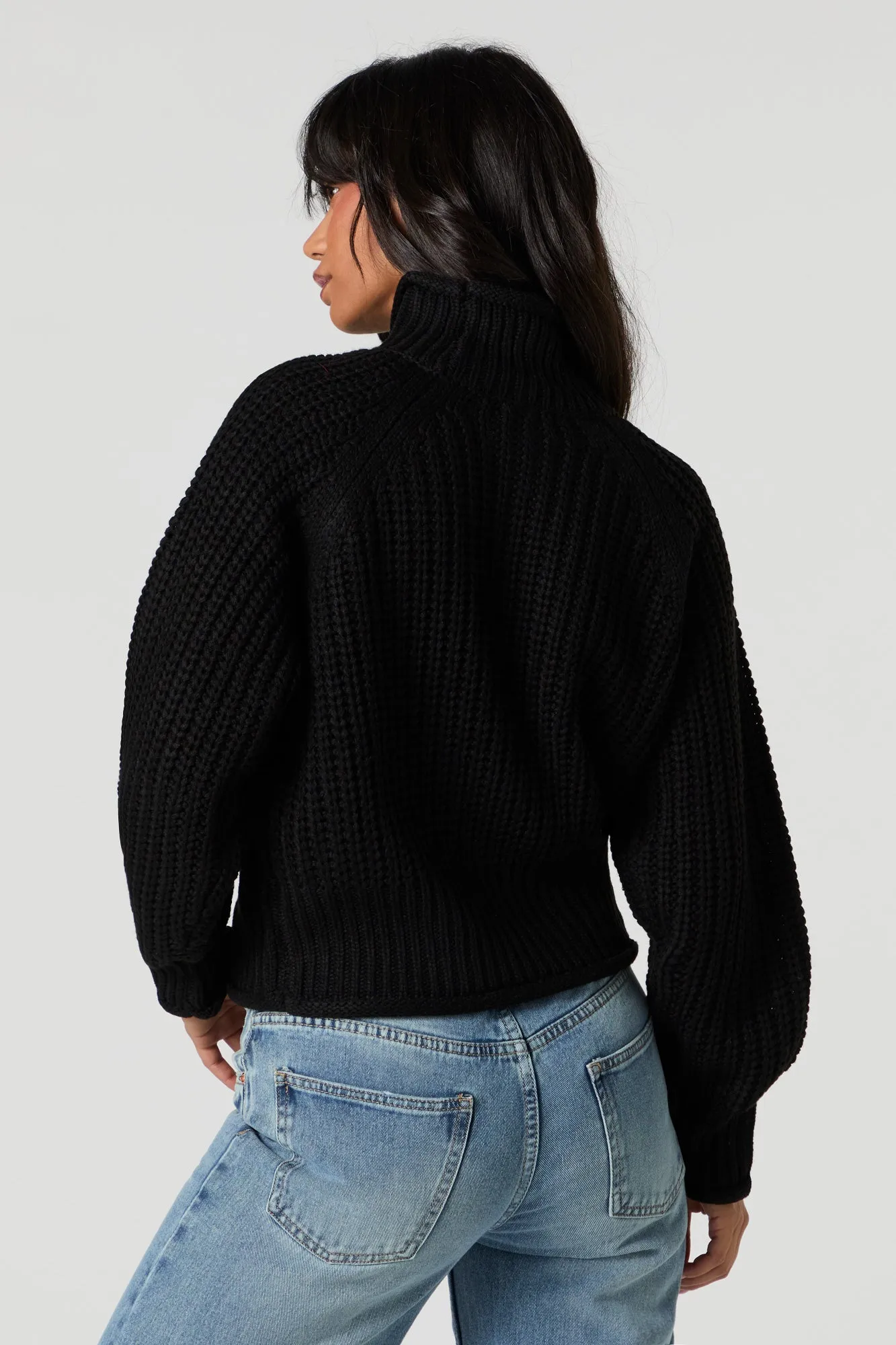Chunky Knit Turtleneck Sweater sold by Urban Planet product image thumbnail 5