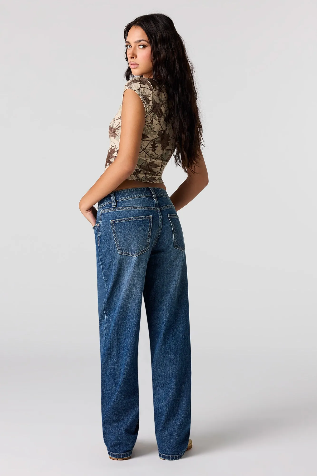 Low Rise Baggy Dark Jean sold by Urban Planet product image thumbnail 3