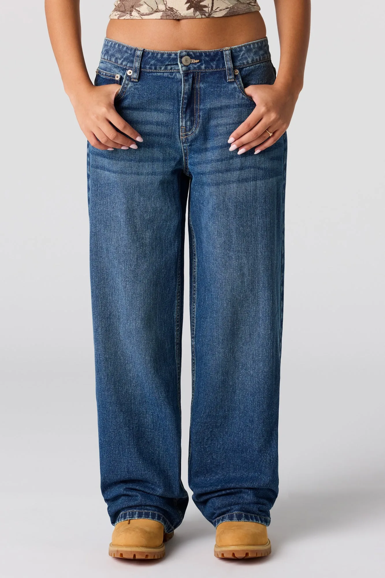 Low Rise Baggy Dark Jean sold by Urban Planet product image thumbnail 2