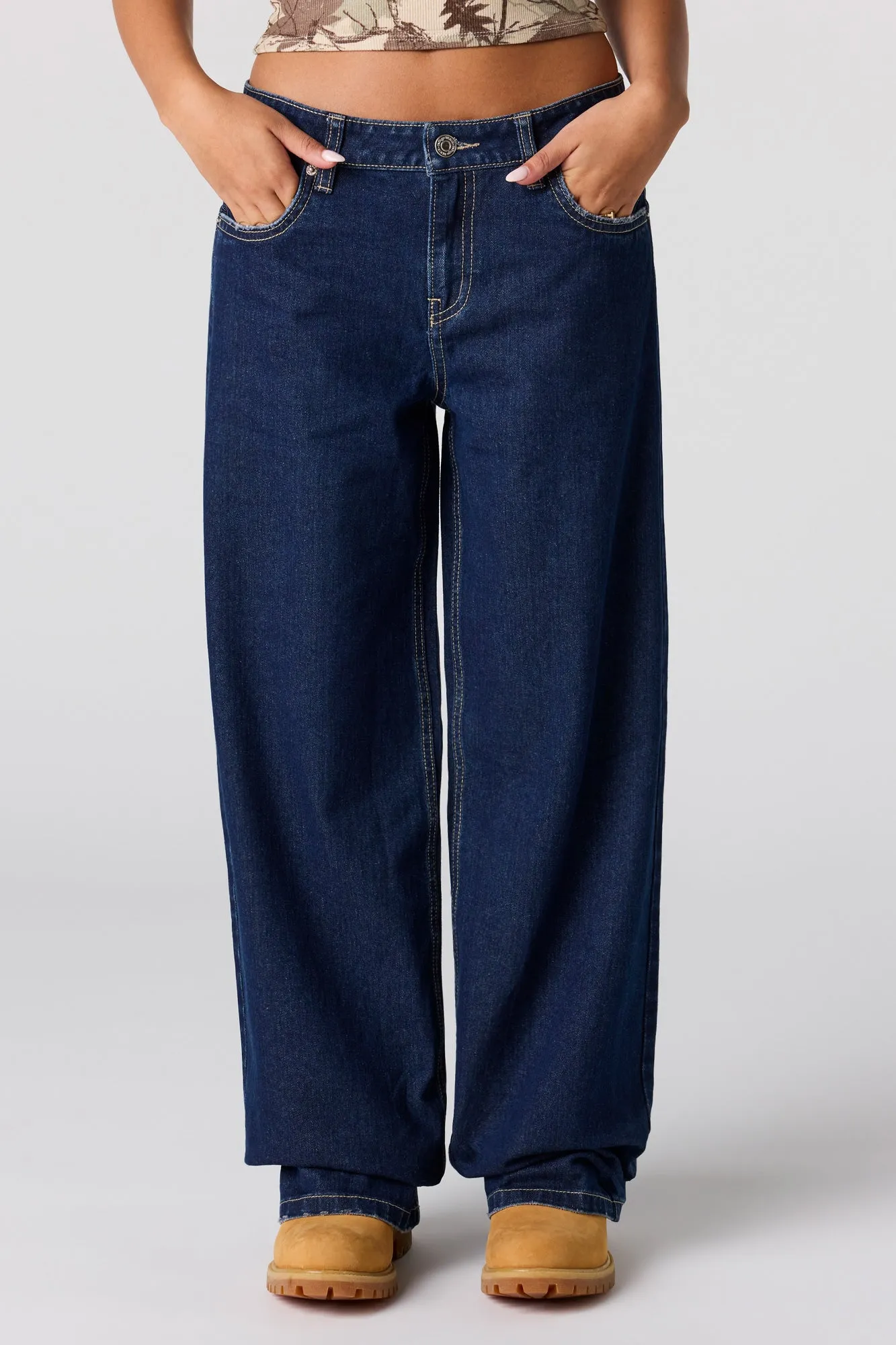 Low Rise Baggy Rinse Jean sold by Urban Planet product image thumbnail 2