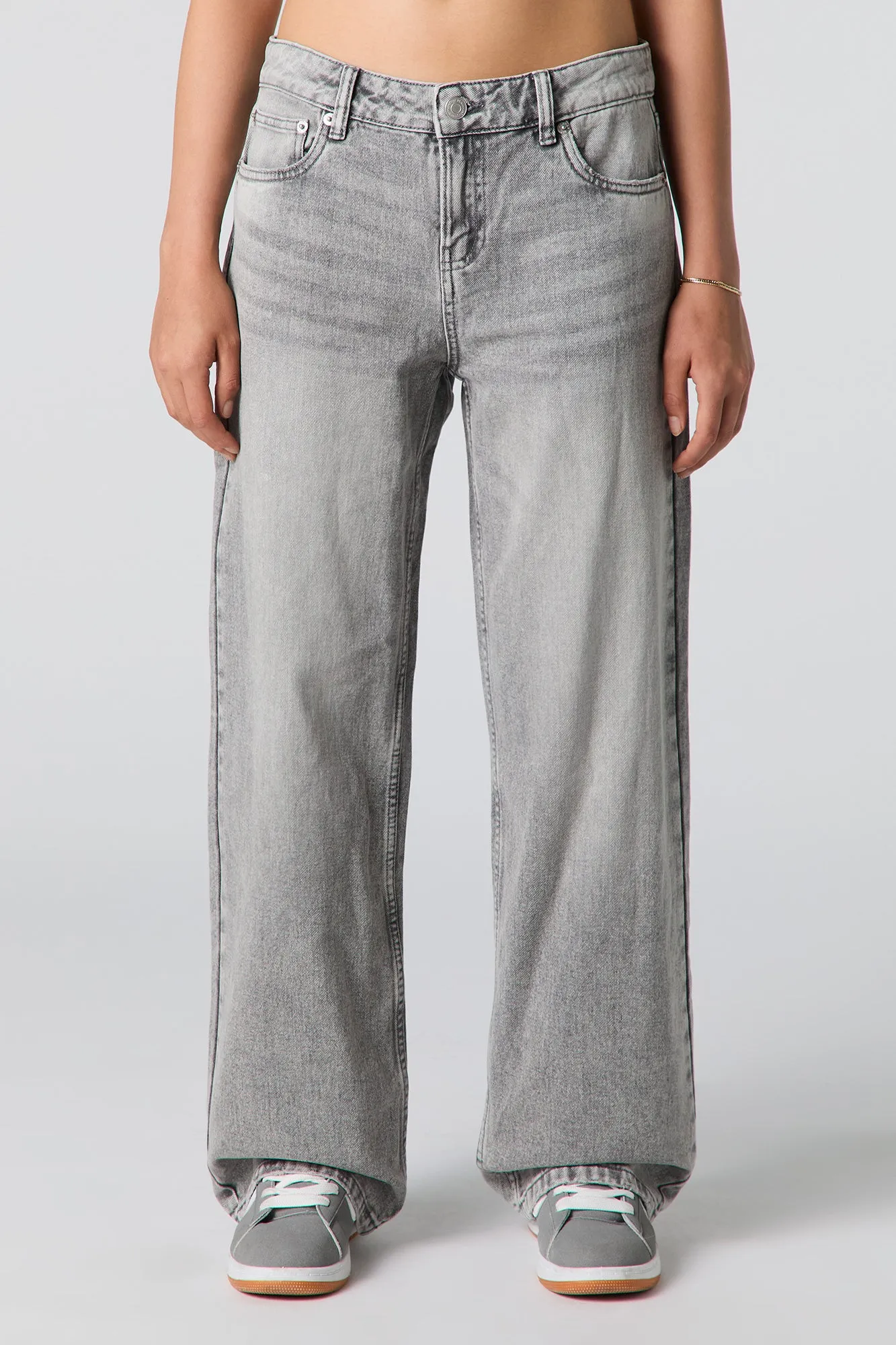 Light Grey Low Rise Baggy Jean sold by Urban Planet product image thumbnail 2