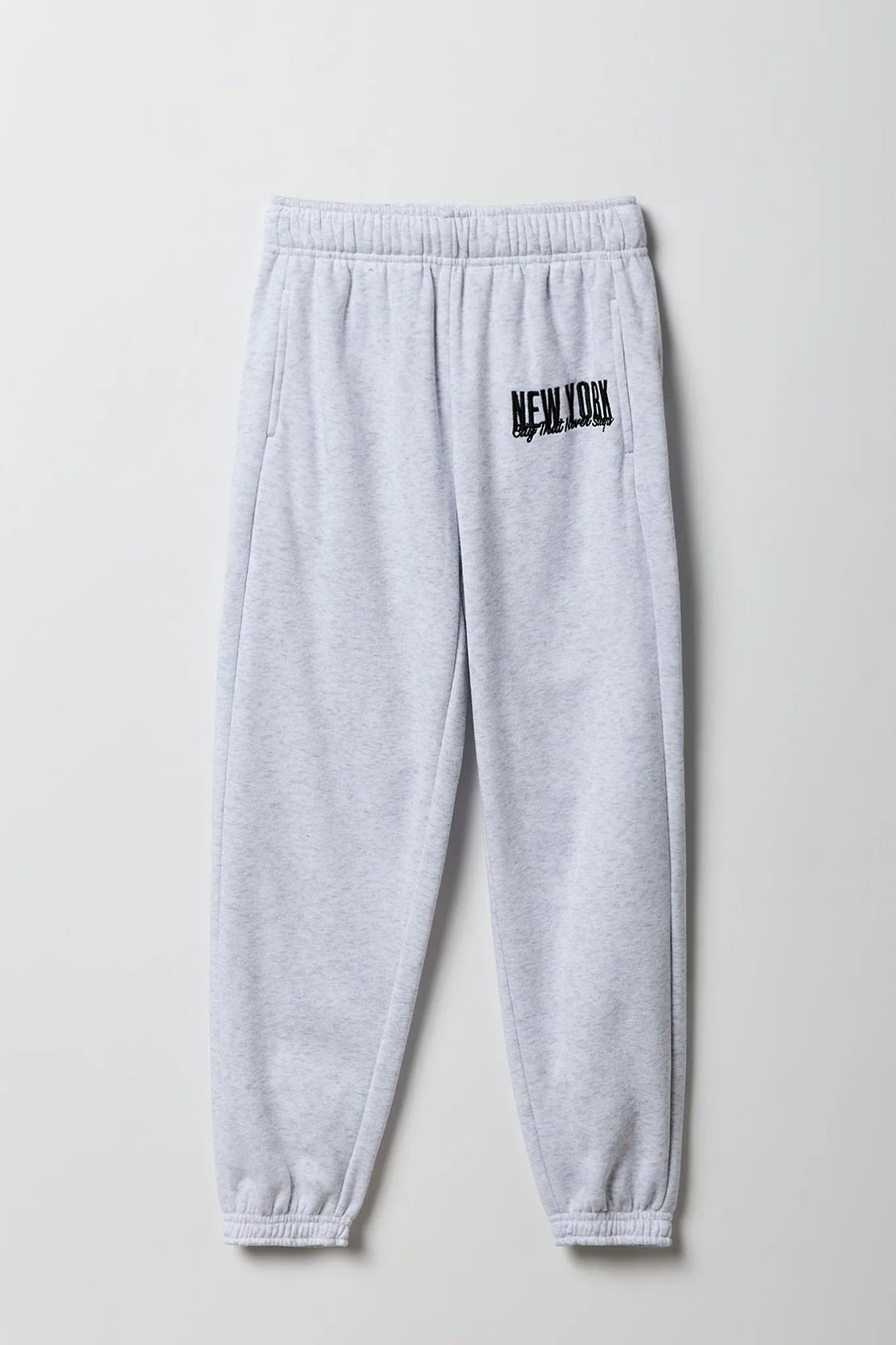 Girls Embroidered Fleece Jogger sold by Urban Planet product image thumbnail 3