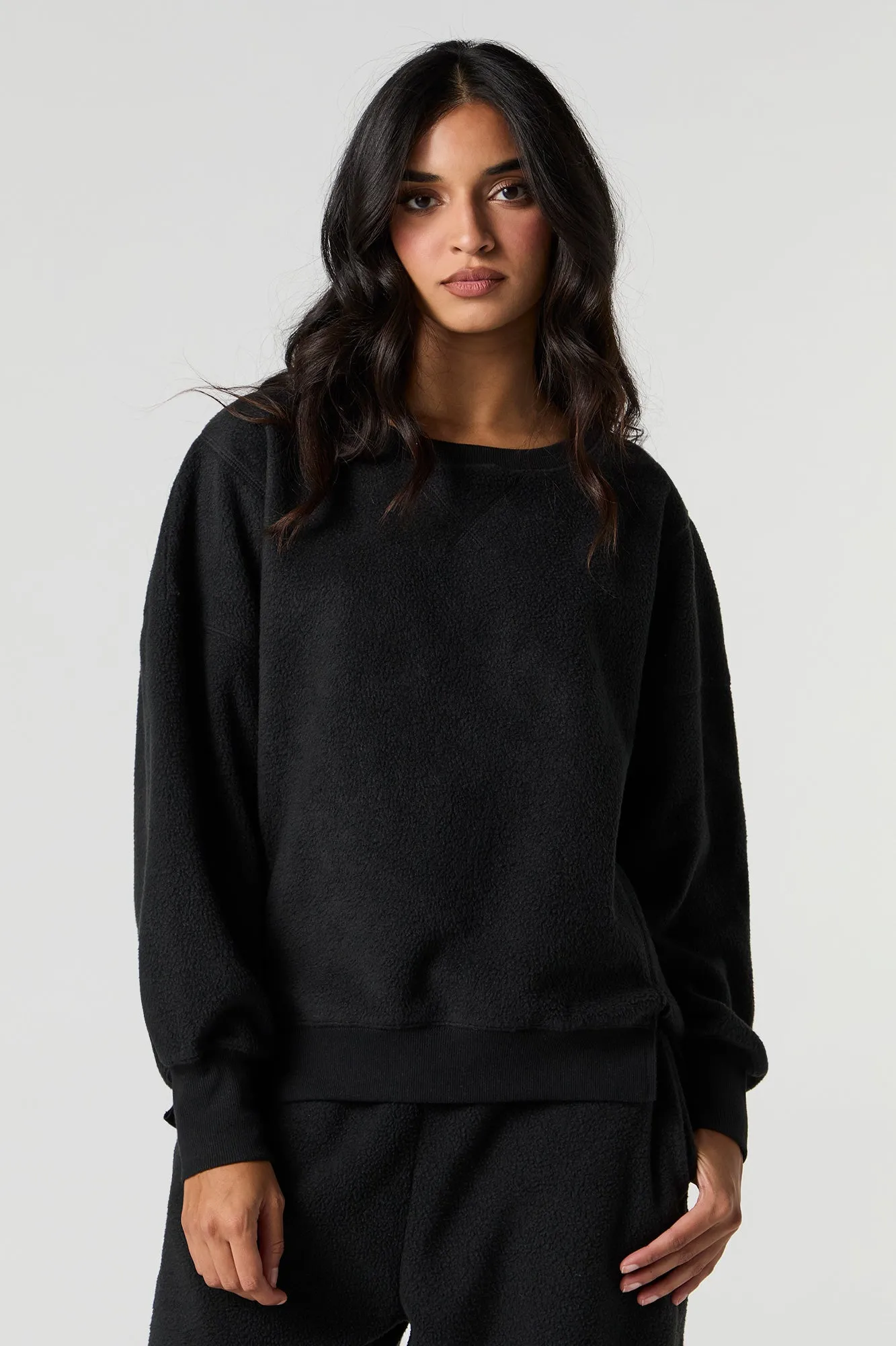 Sherpa Crew Neck Sweatshirt sold by Urban Planet product image thumbnail 4