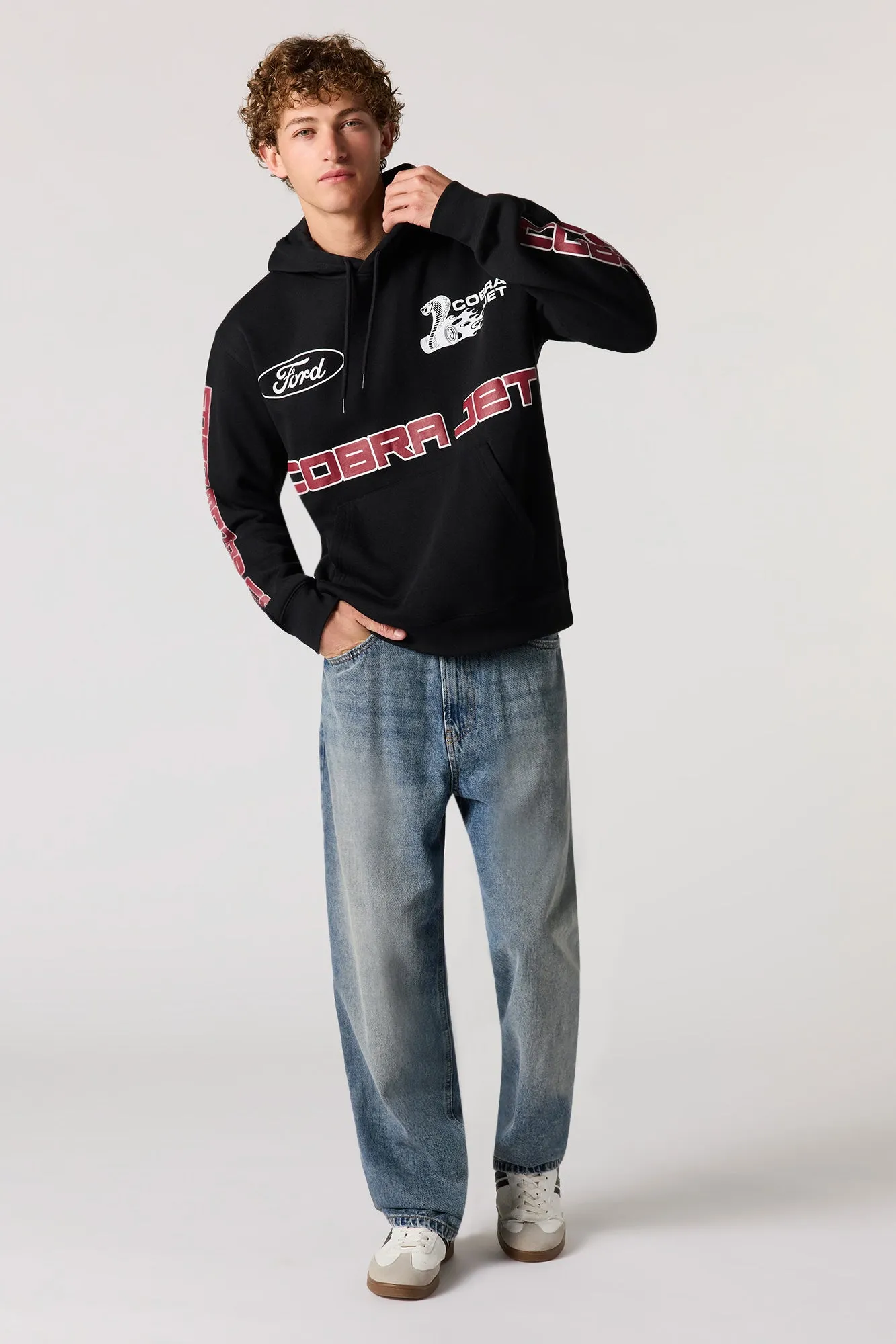 Ford Graphic Fleece Hoodie sold by Urban Planet product image thumbnail 3