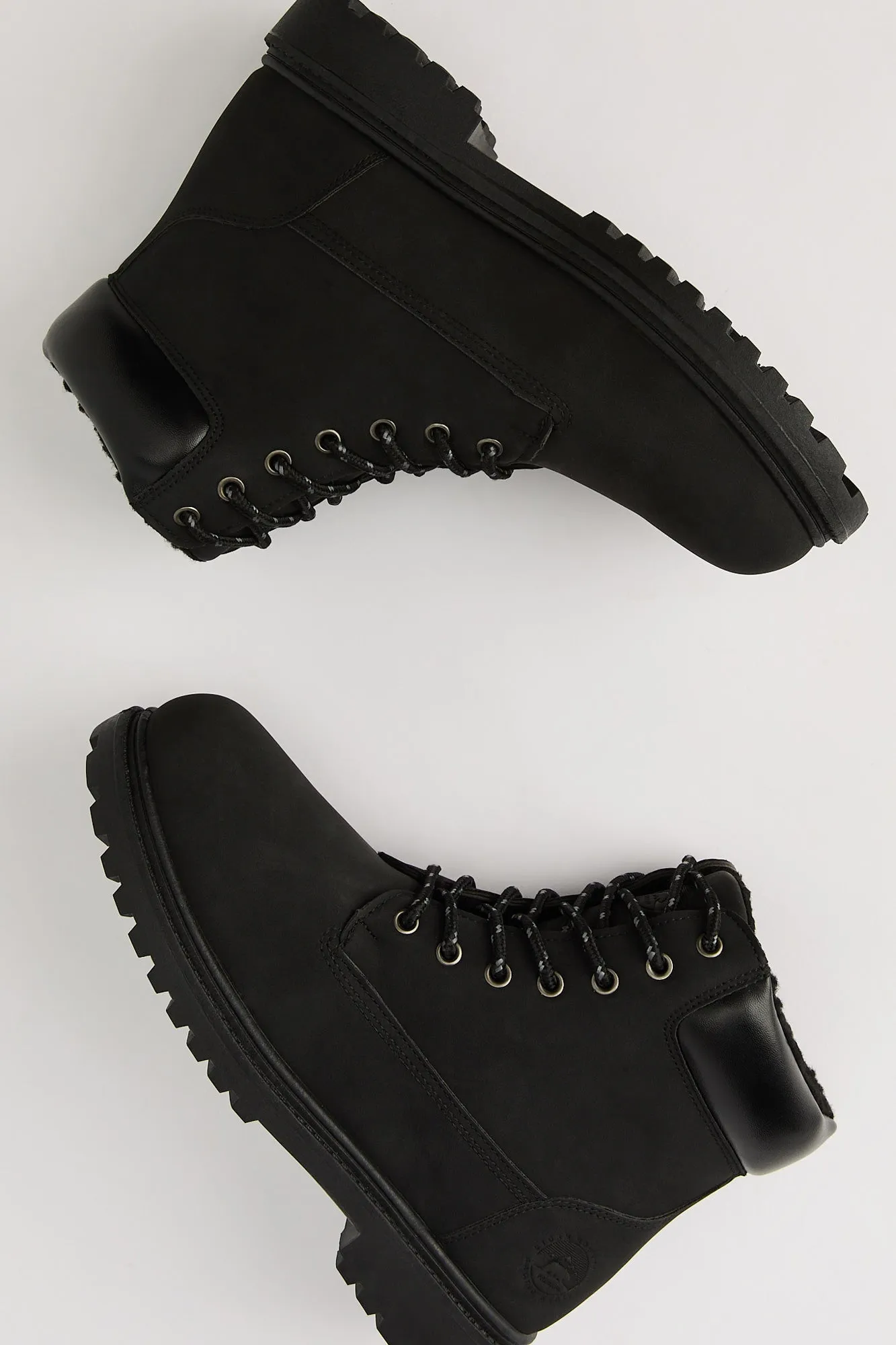 Faux Fur Lined Lace Up Boot sold by Urban Planet