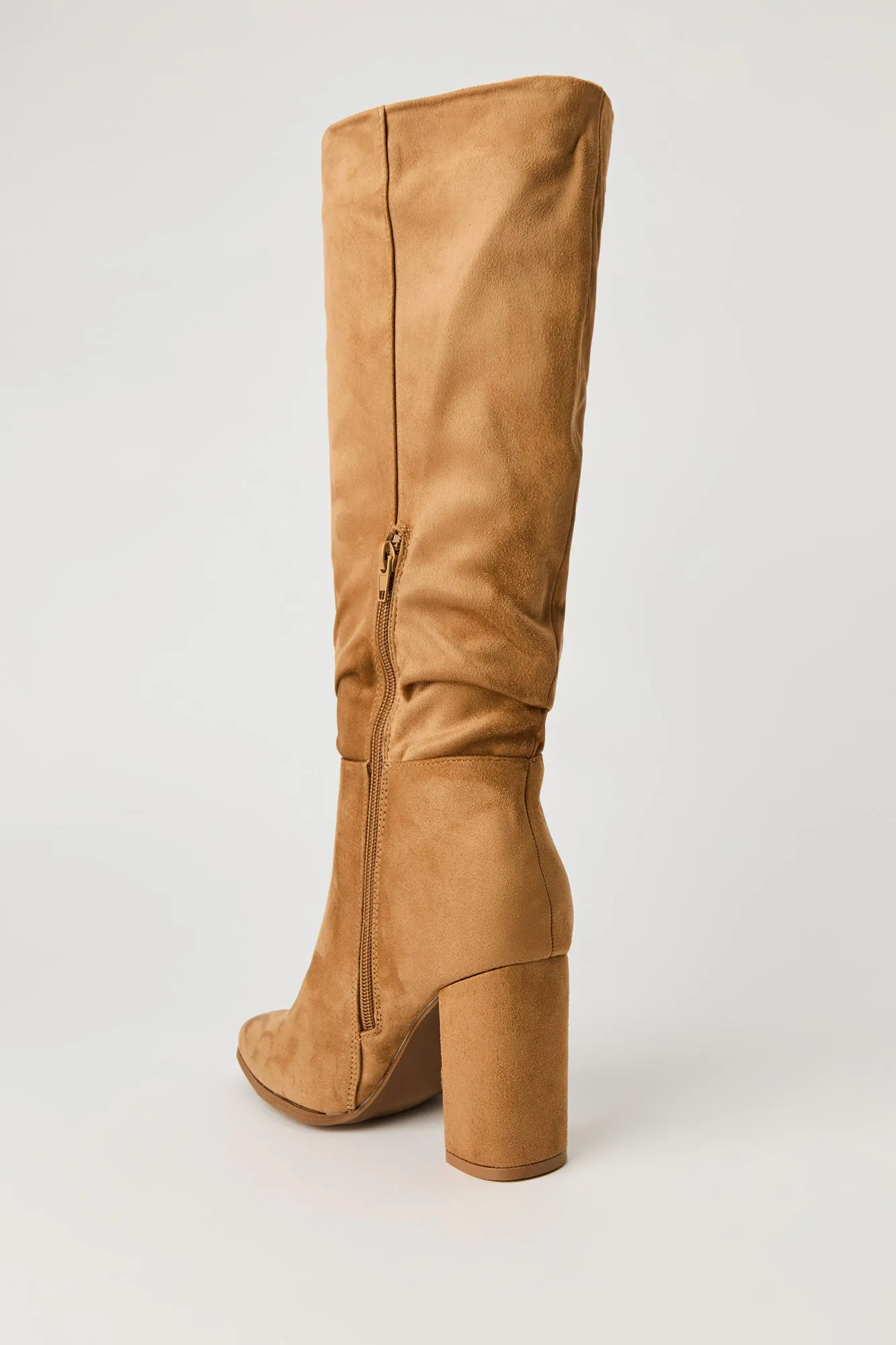 Ruched Block Heel Calf Boots sold by Urban Planet product image thumbnail 4