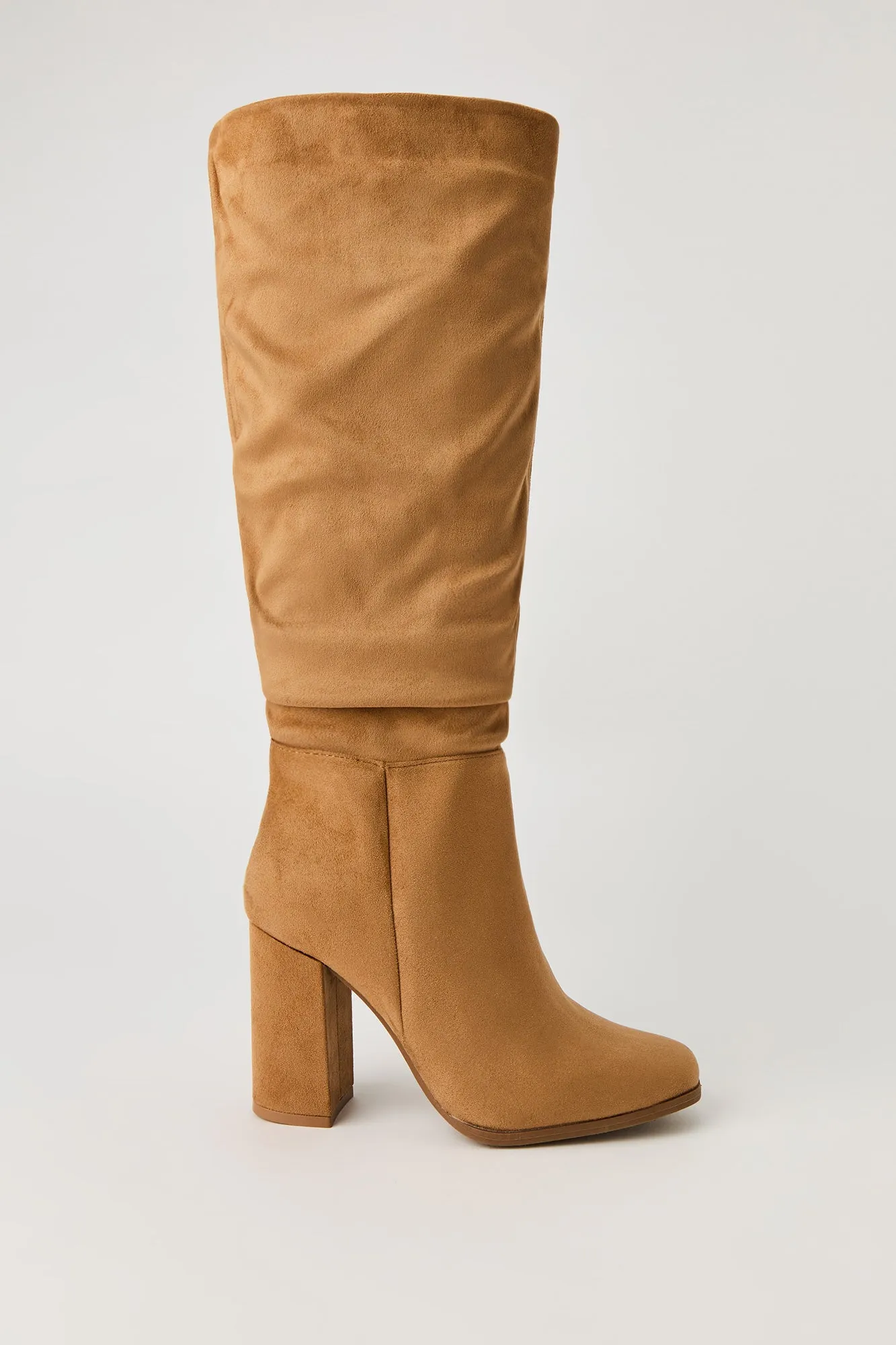 Ruched Block Heel Calf Boots sold by Urban Planet product image thumbnail 2