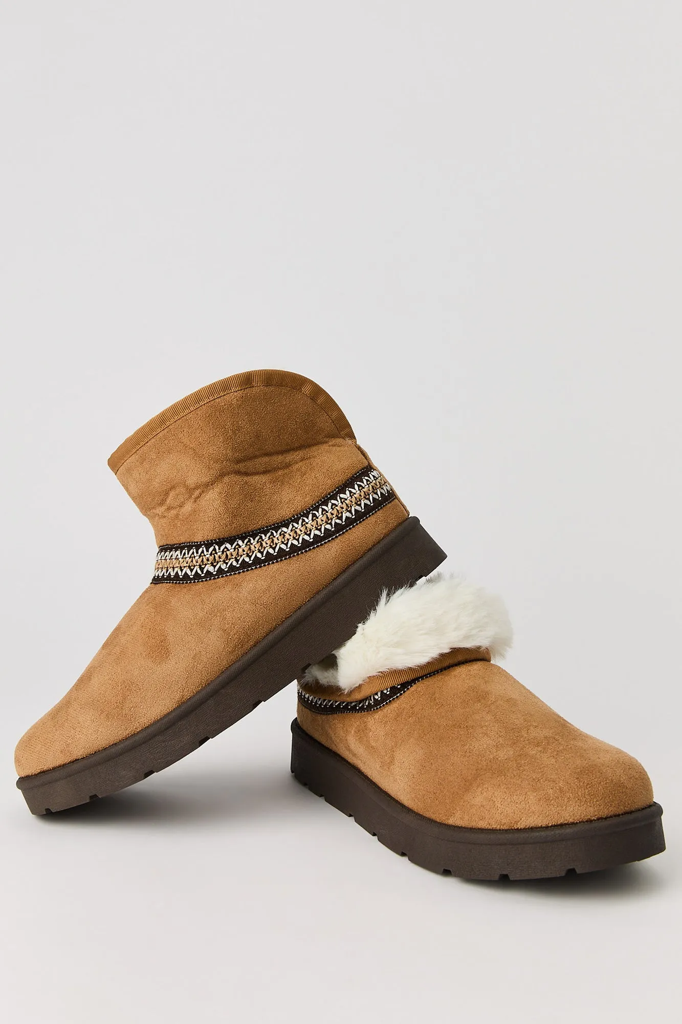 Faux Fur Lined Slipper Booties sold by Urban Planet