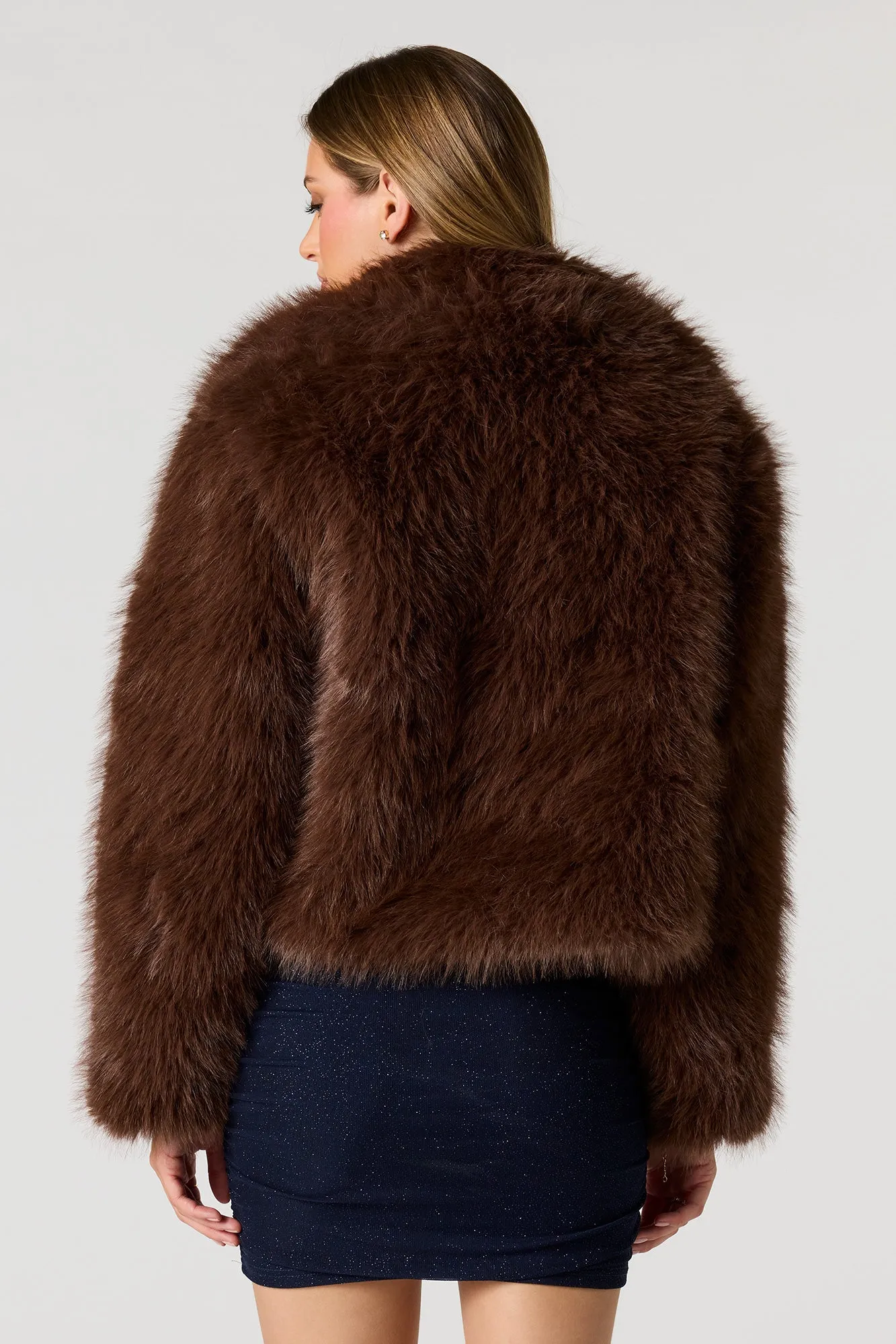 Faux Fur Collared Jacket sold by Urban Planet product image thumbnail 2